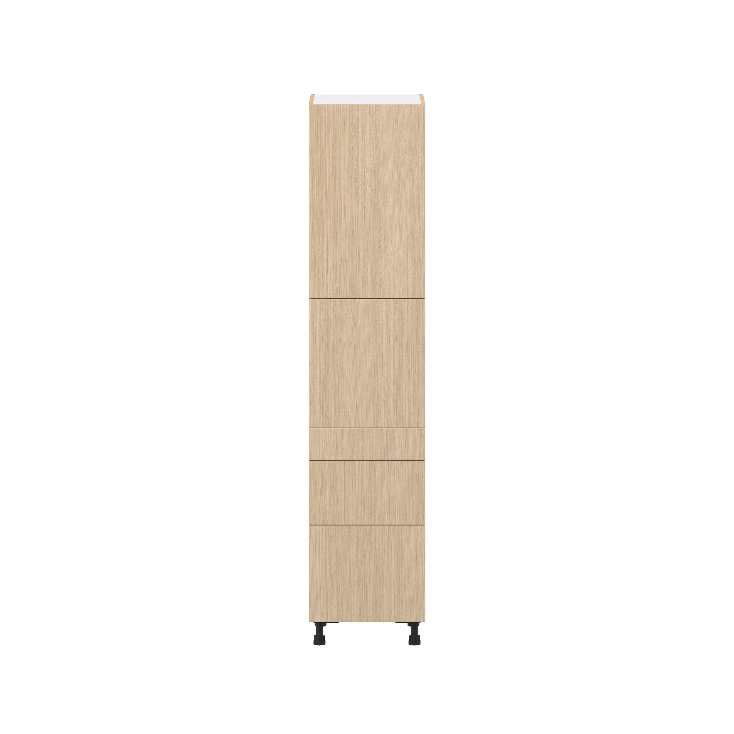 Glenwood 18 in. Mojavi Oak Door and Drawer Pantry Cabinet with Inner Pull-Out