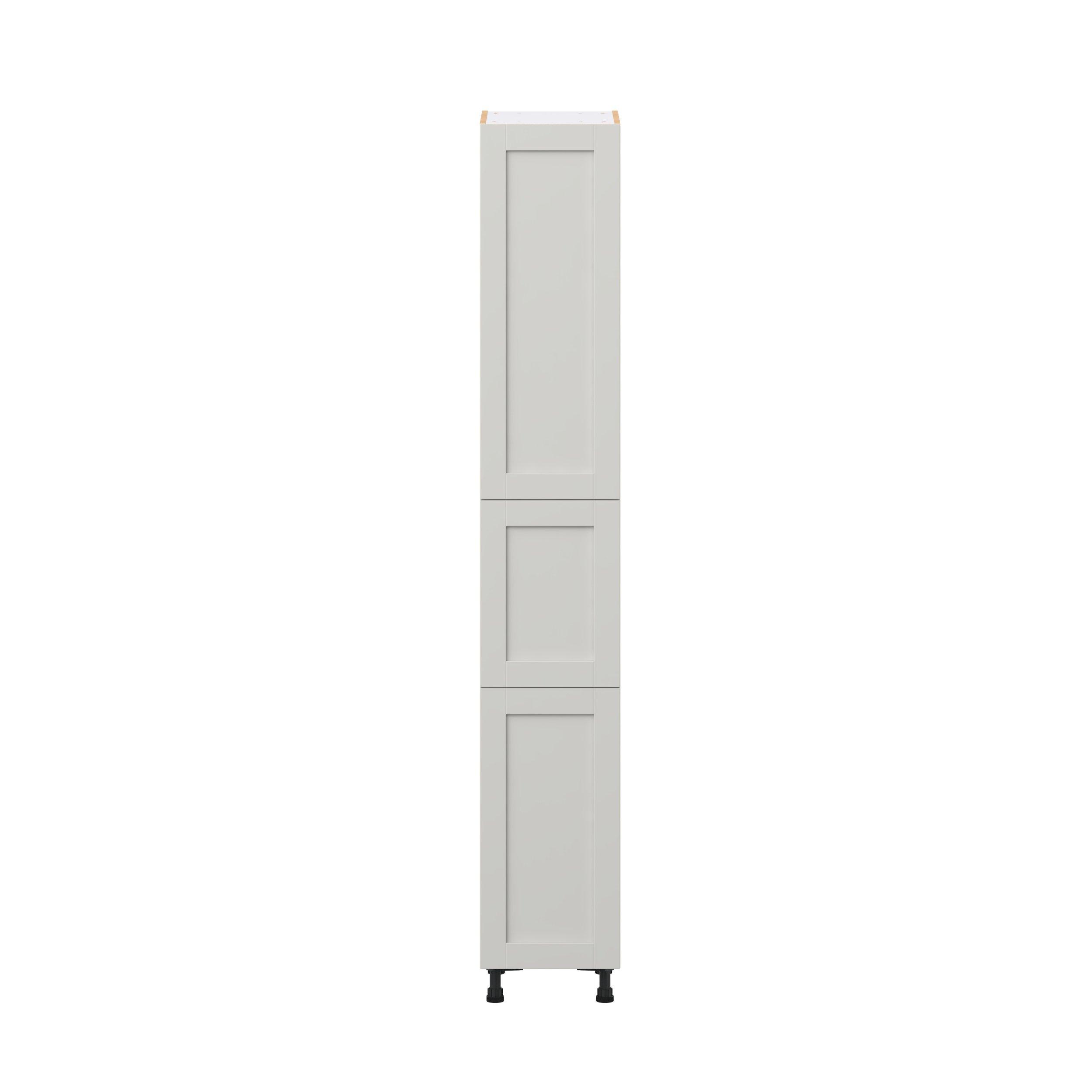 Summerhill 15 in. Light Gray Door Pantry Cabinet