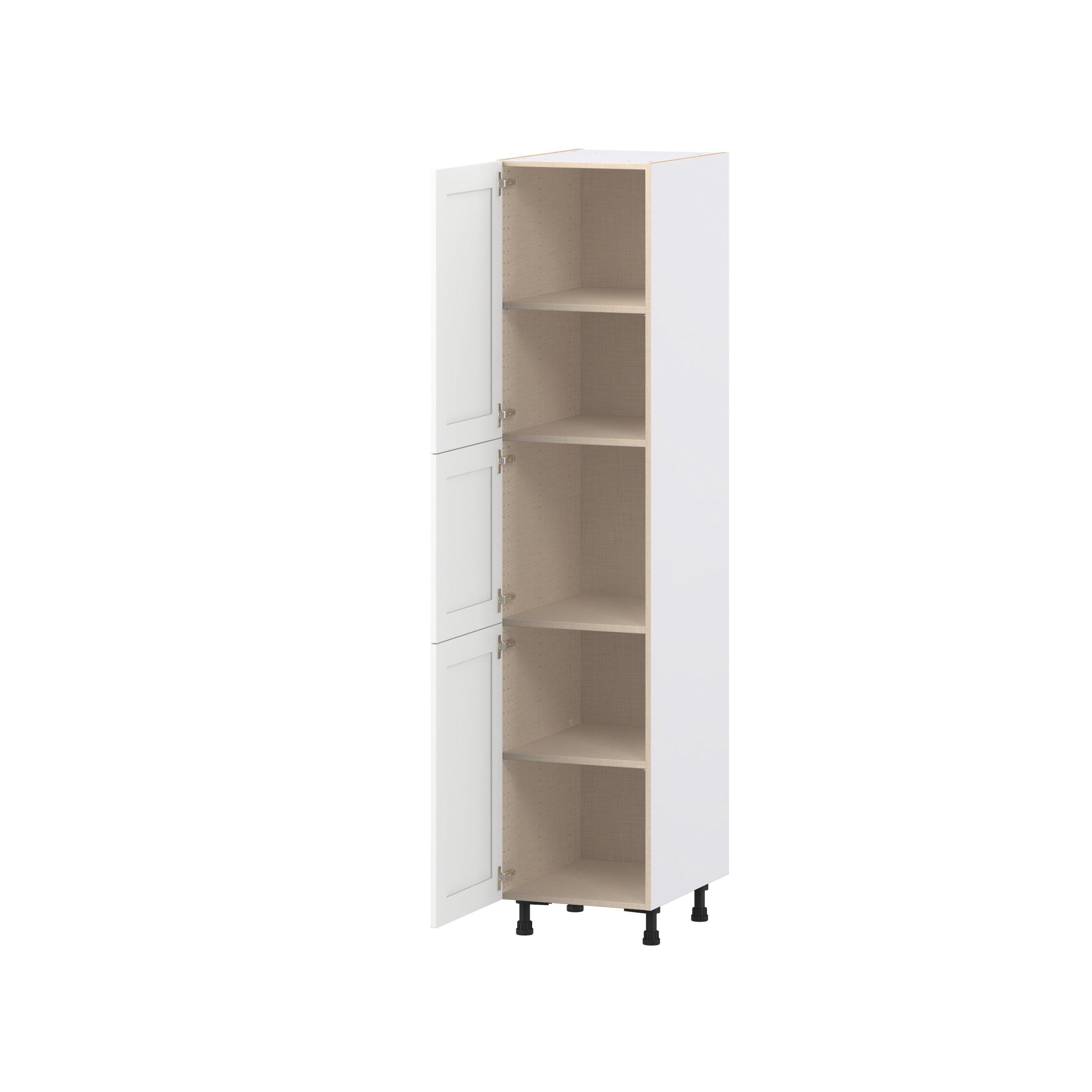 Summerhill 18 in. Bright White Door Pantry Cabinet