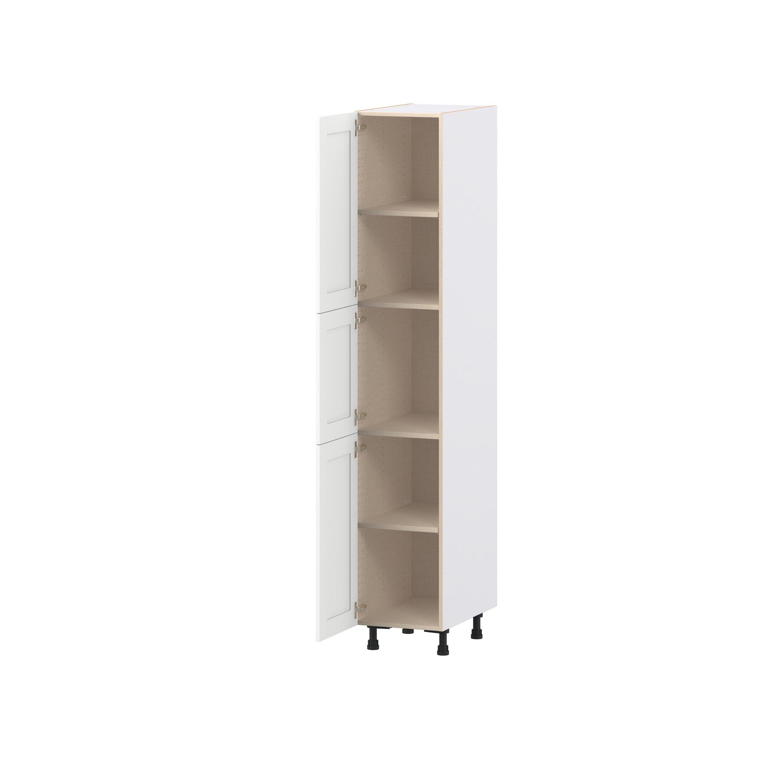 Summerhill 15 in. Bright White Door Pantry Cabinet