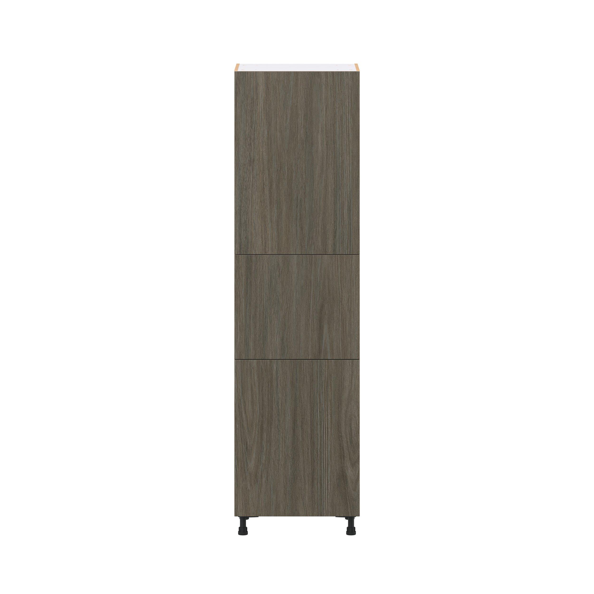 Glenwood 24 in. Burnt Walnut Pantry Cabinet with Inner Pull-Out Drawer