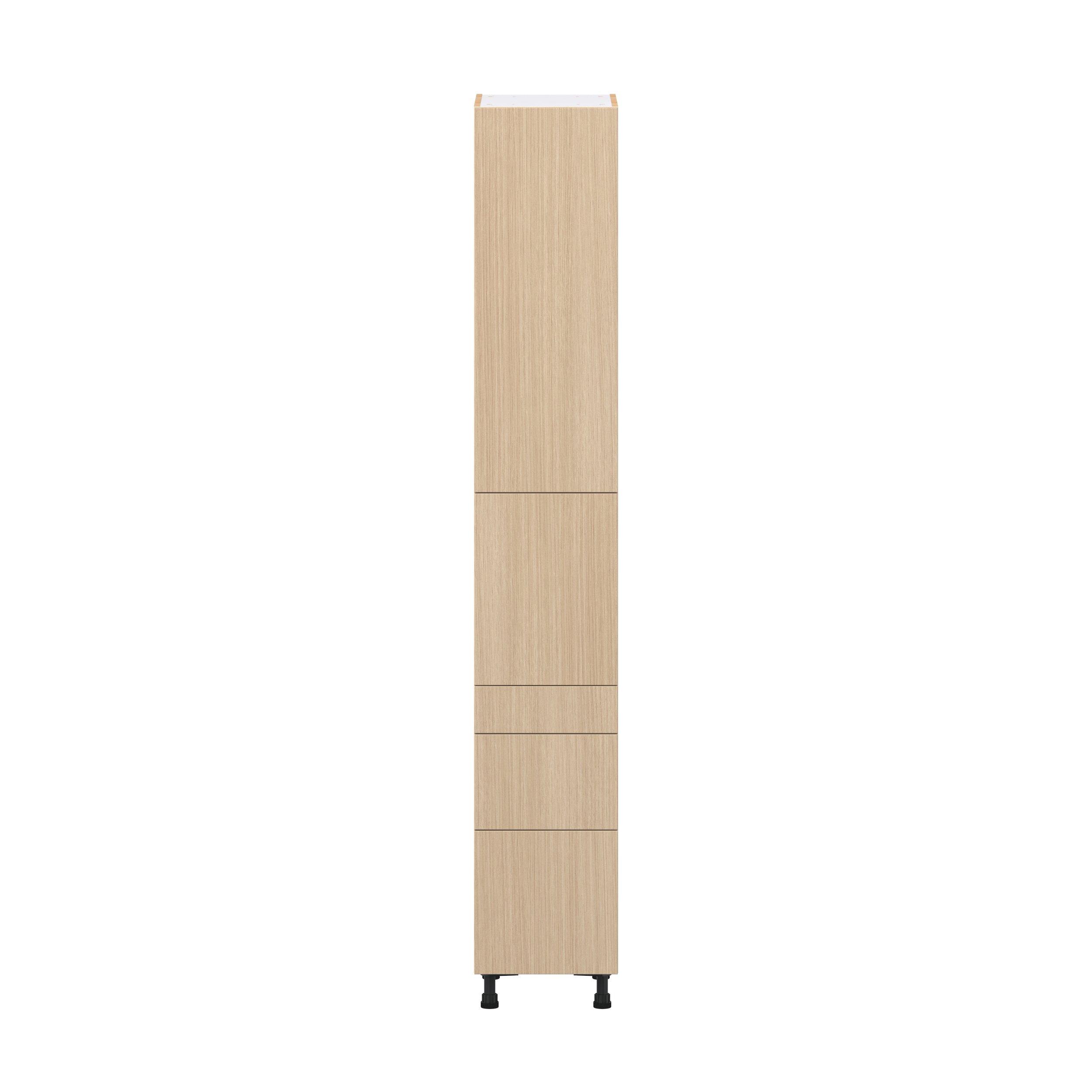 Glenwood 15 in. Mojavi Oak Door and Drawer Pantry Cabinet with Inner Pull-Out