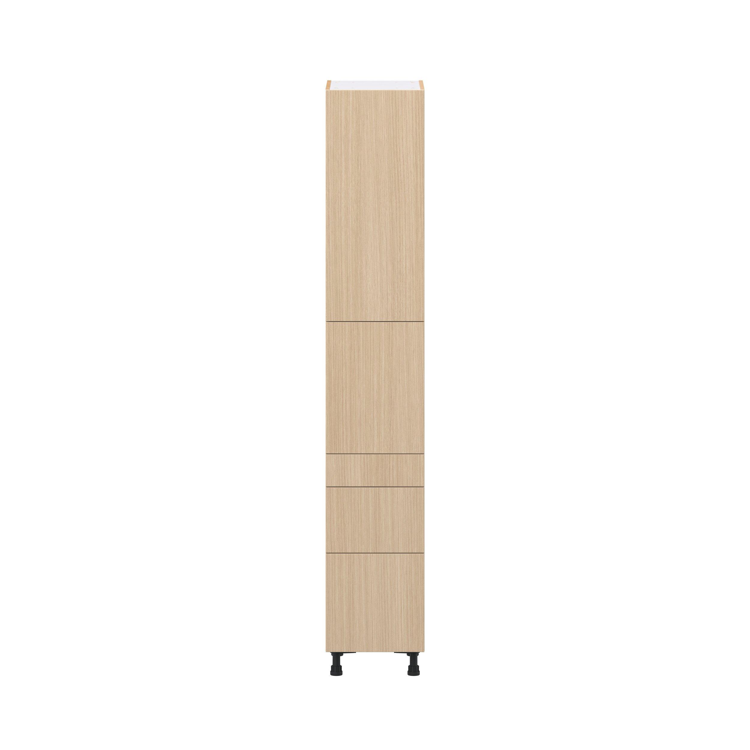 Glenwood 15 in. Mojavi Oak Door and Drawer Pantry Cabinet with Inner Pull-Out