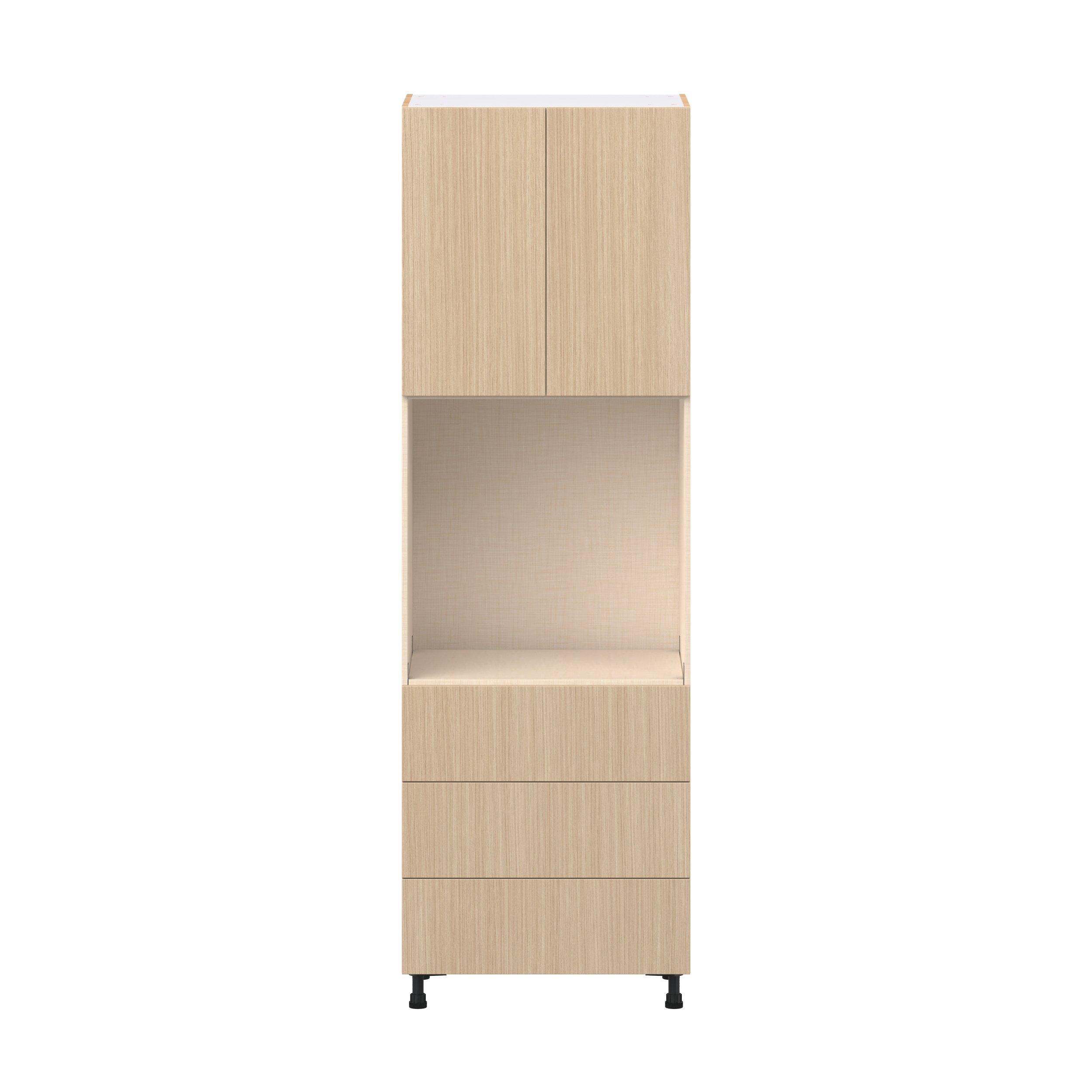 Glenwood 30 in. Mojavi Oak Door and Drawer Single Oven Pantry Cabinet