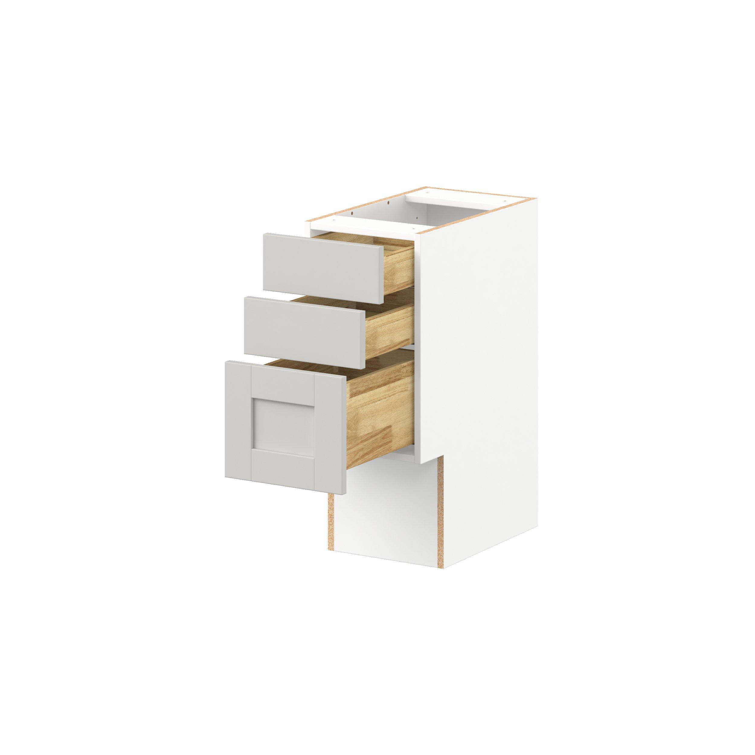 Summerhill 12 in. Light Gray Vanity Drawer Base Cabinet