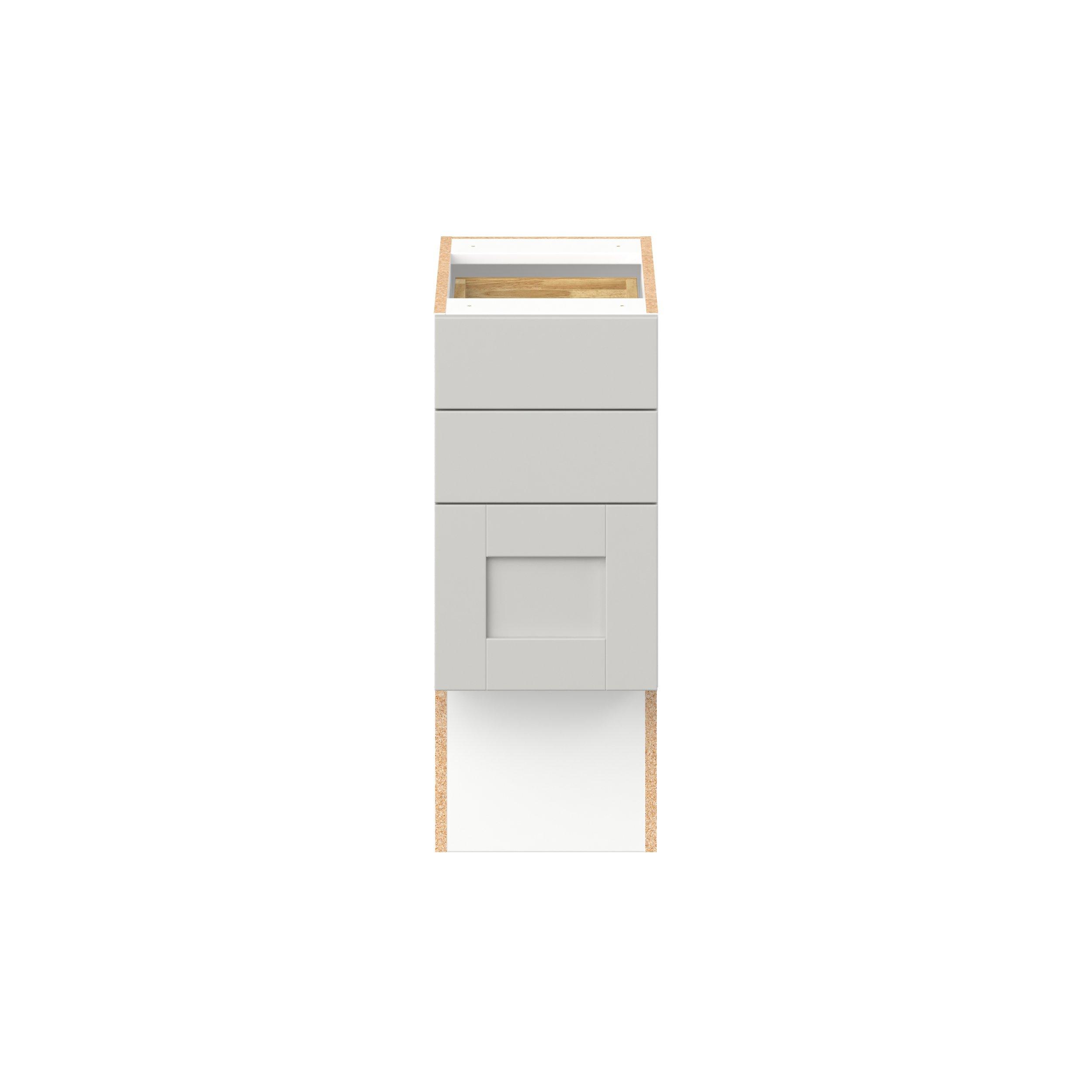 Summerhill 12 in. Light Gray Vanity Drawer Base Cabinet