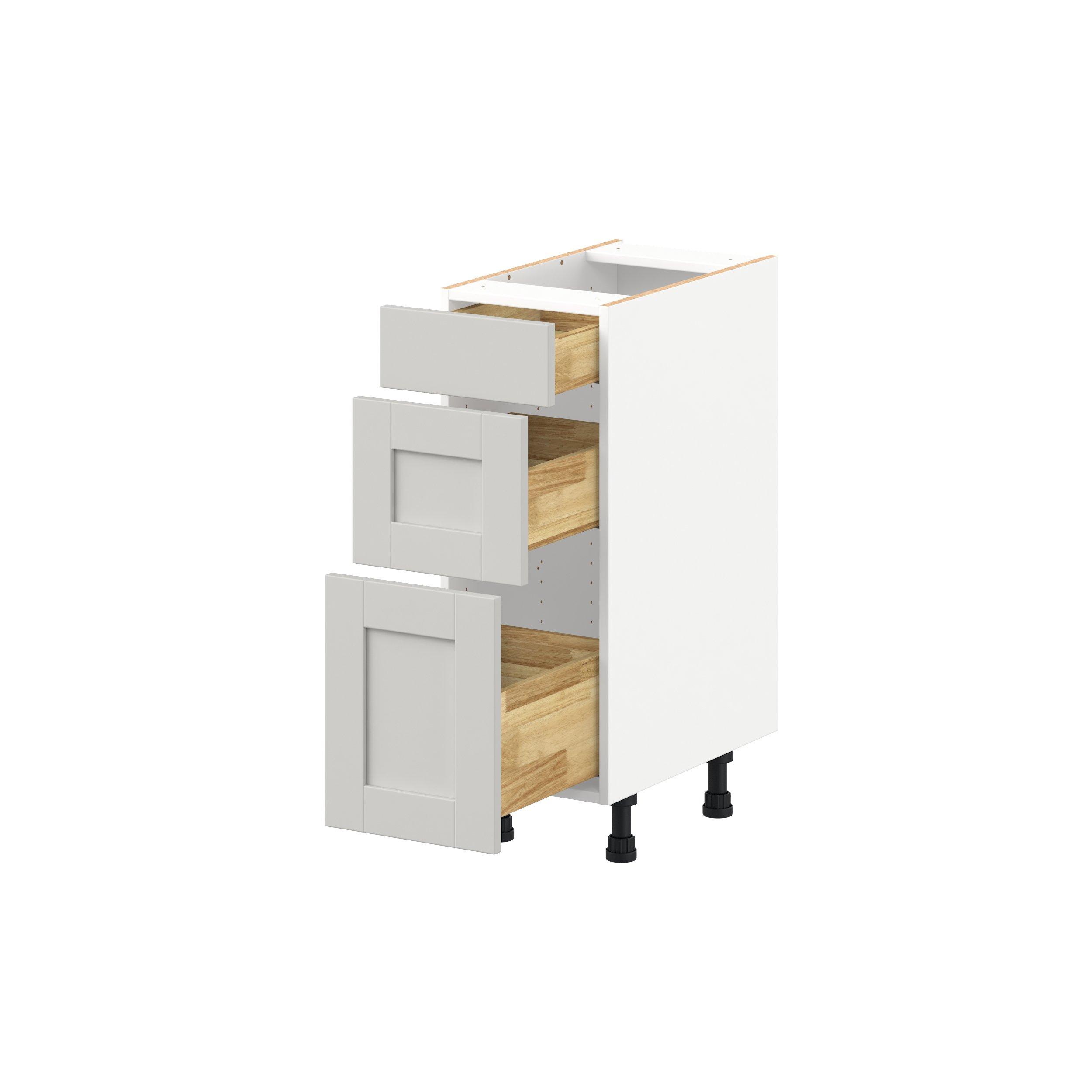 Summerhill 18 in. Light Gray Vanity Drawer Base Cabinet