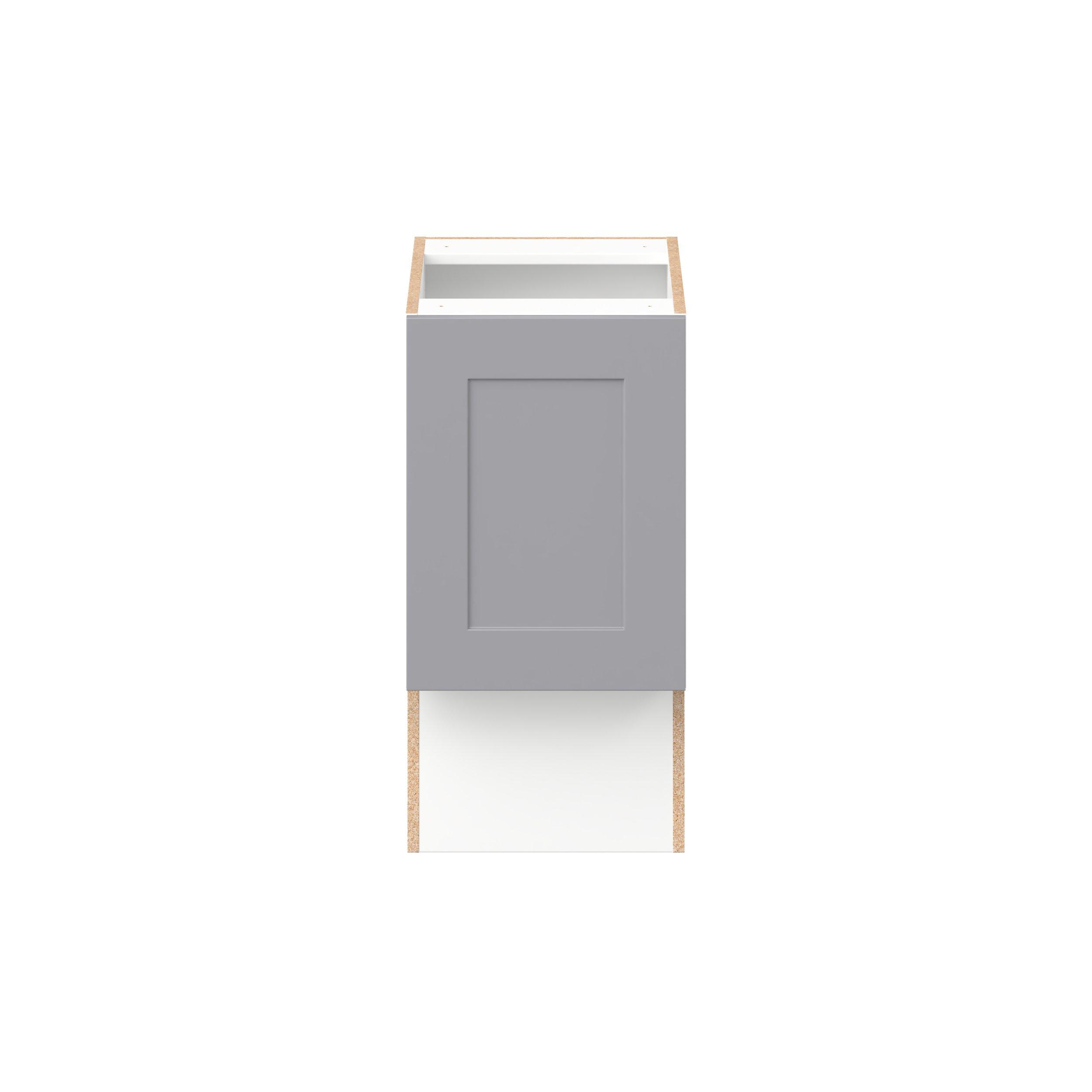 Candler 15 in. Painted Slate Gray Vanity Base Cabinet - ADA