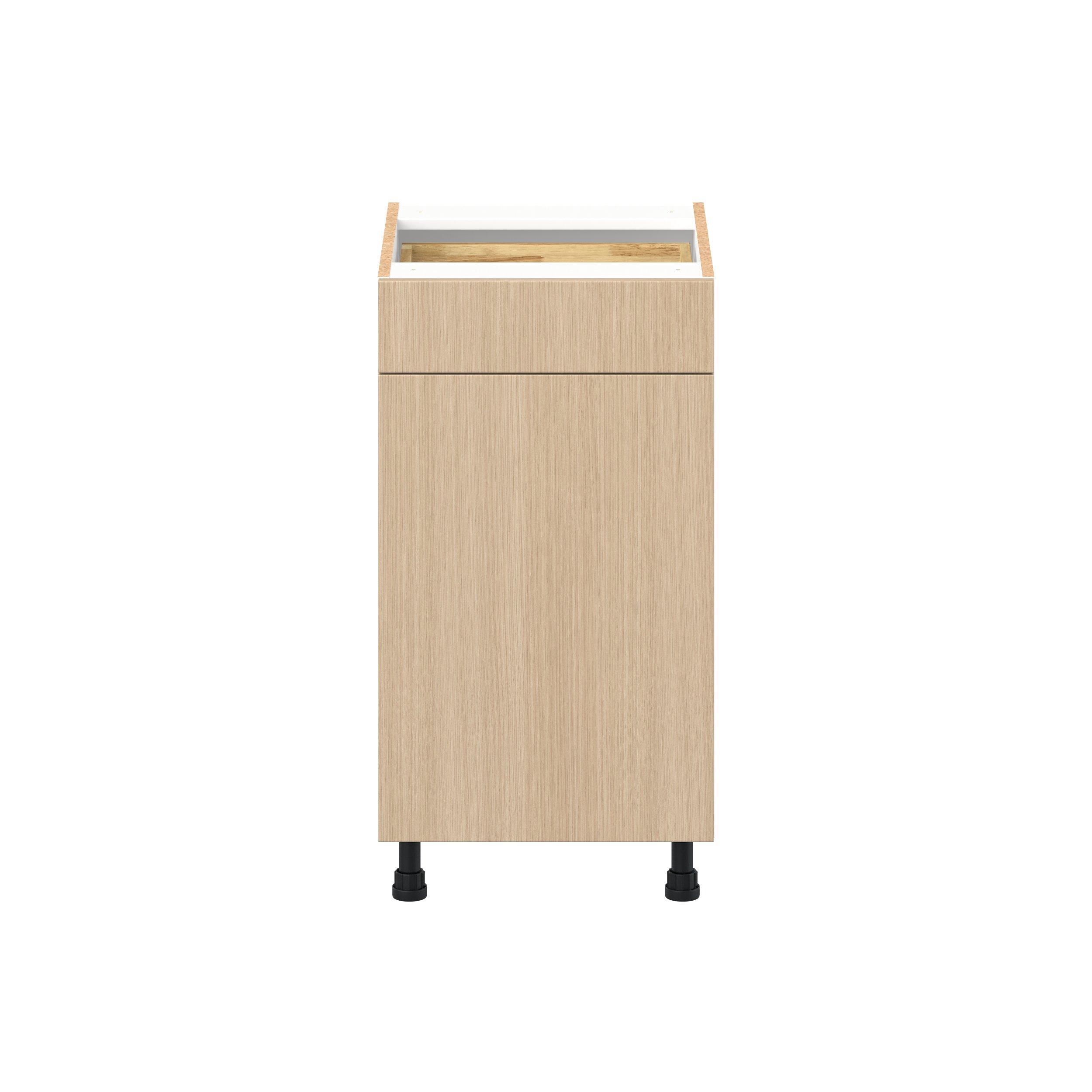 Glenwood 18 in. Mojavi Oak Vanity Door and Drawer Base Cabinet