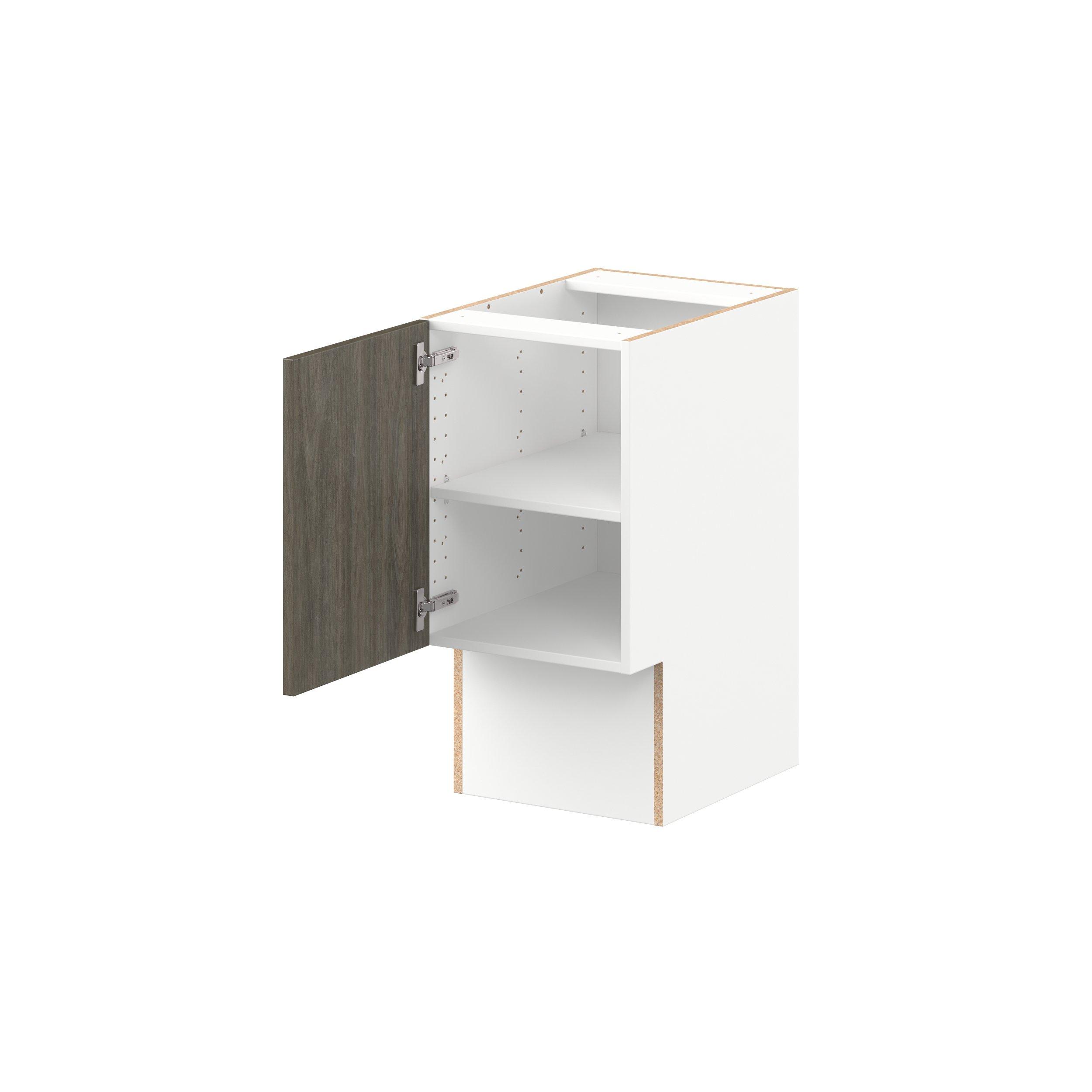 Glenwood 15 in. Burnt Walnut Vanity Base Cabinet - ADA