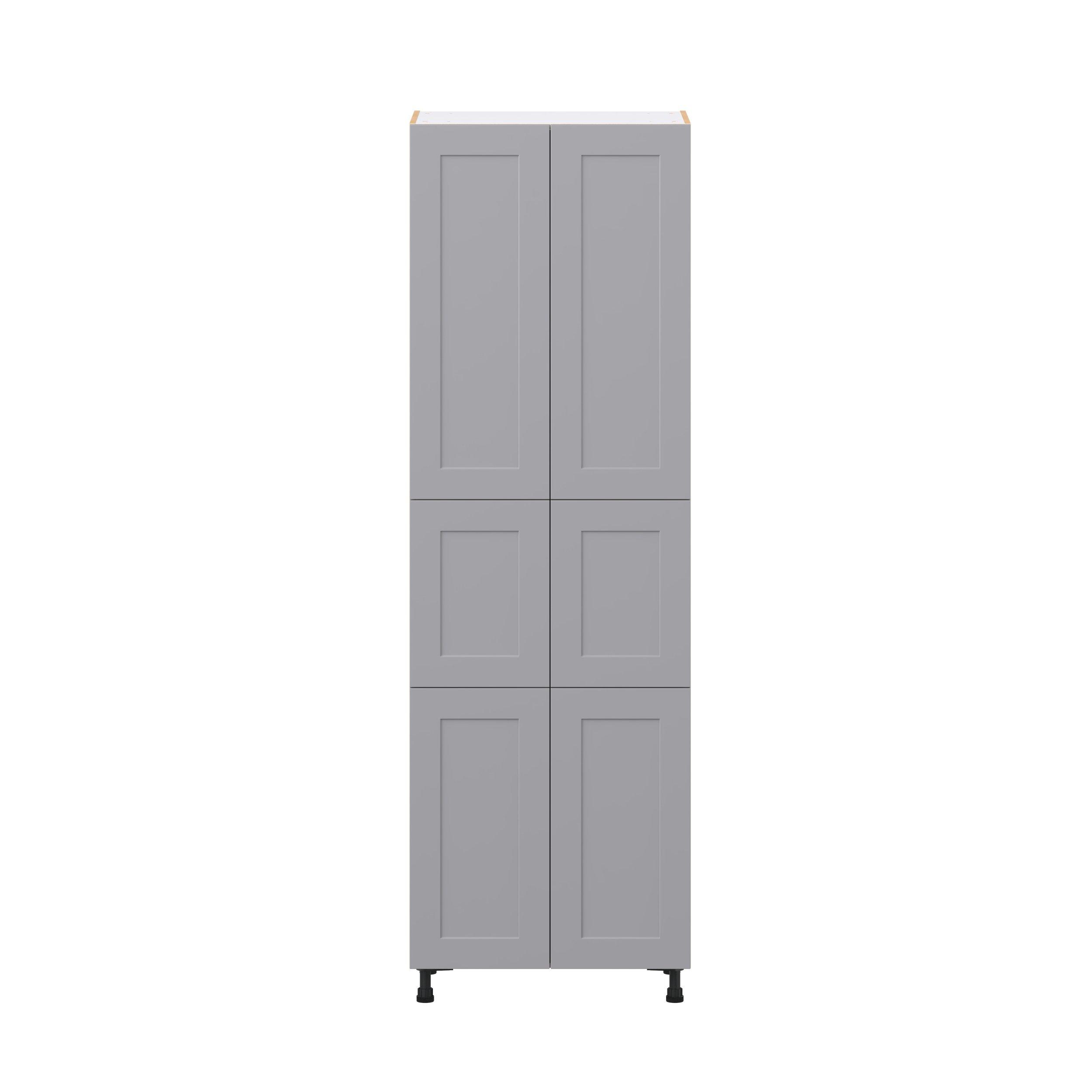 Candler 30 in. Painted Slate Gray Door Pantry Cabinet