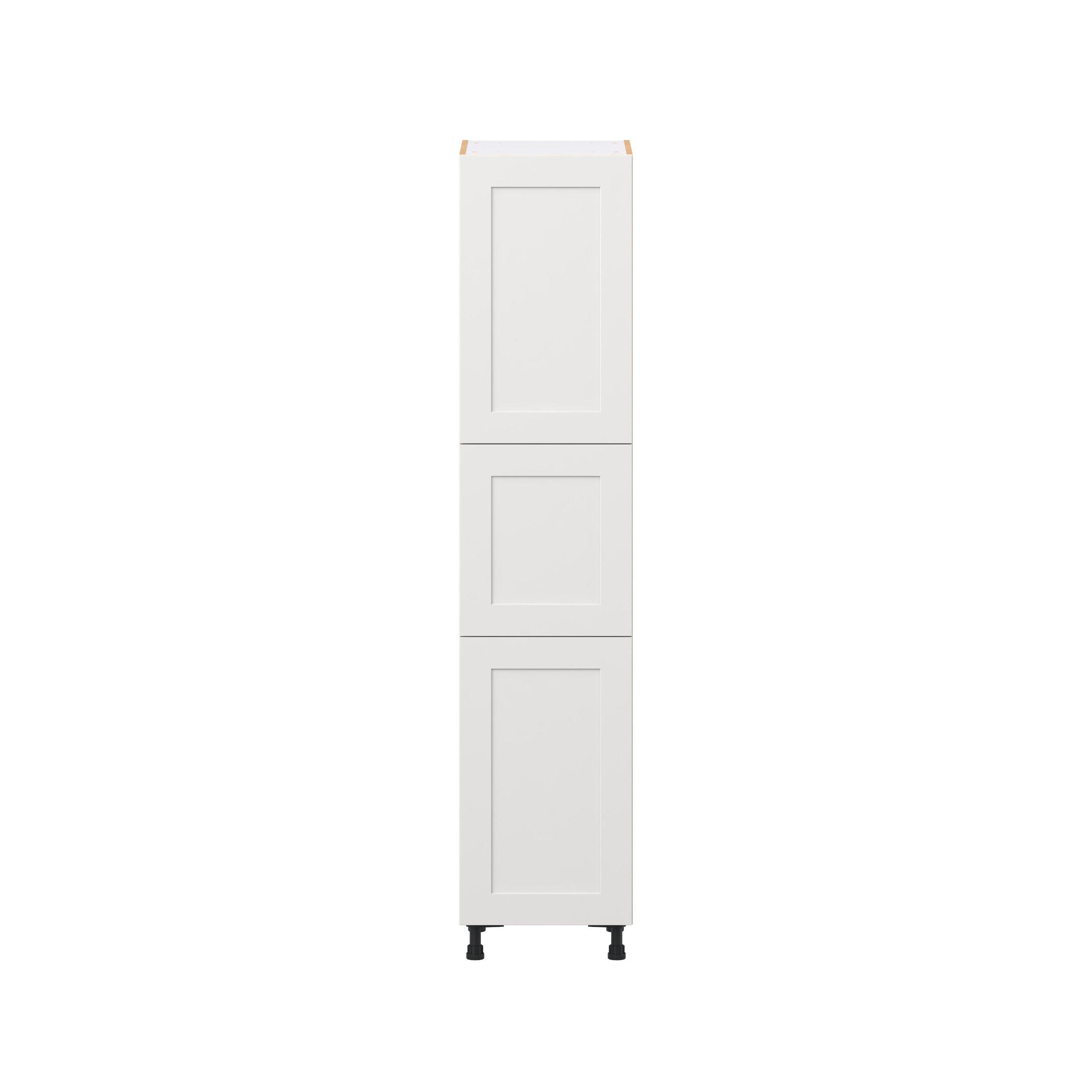 Candler 18 in. Painted Warm White Door Pantry Cabinet