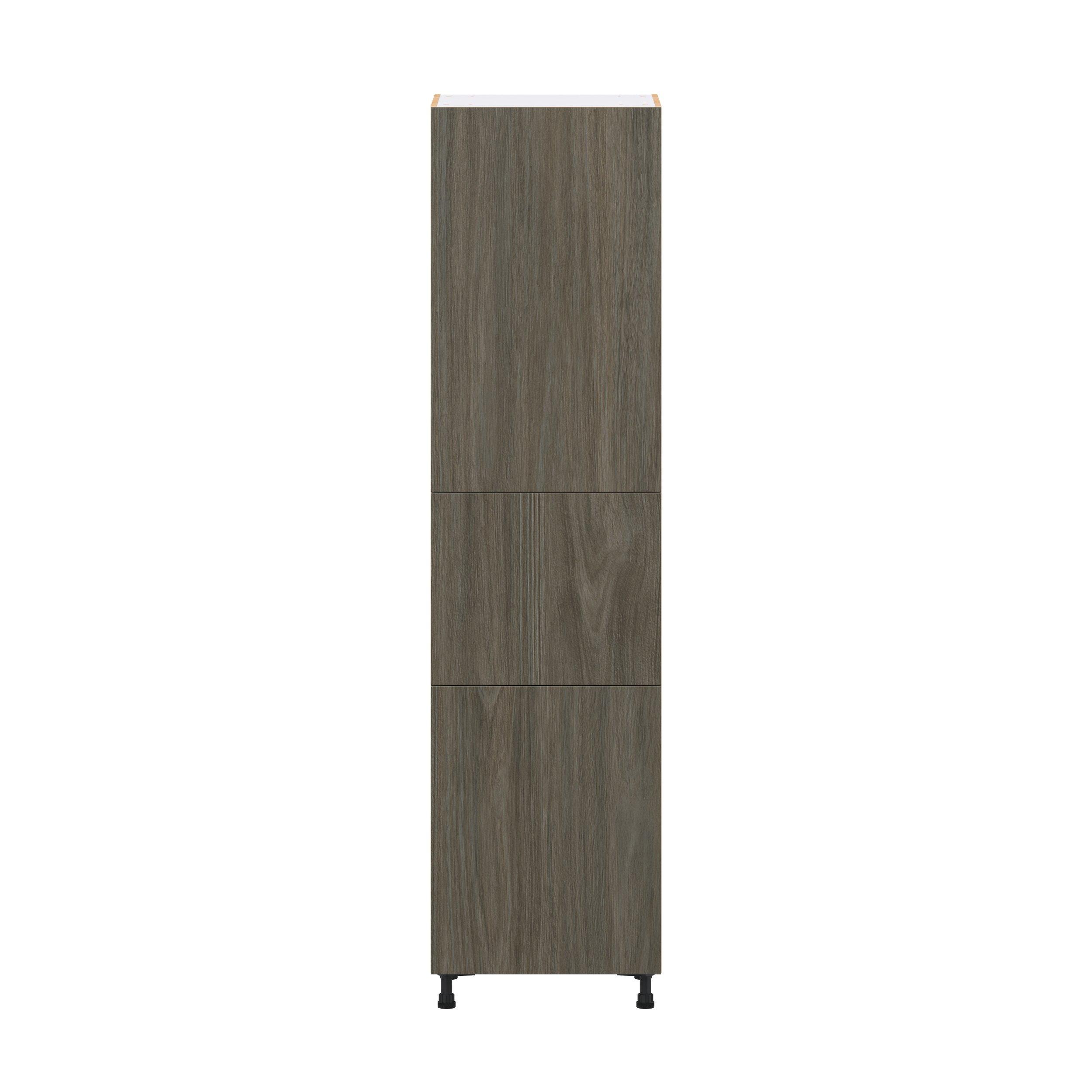 Glenwood 24 in. Burnt Walnut Pantry Cabinet with Inner Pull-Out Drawer