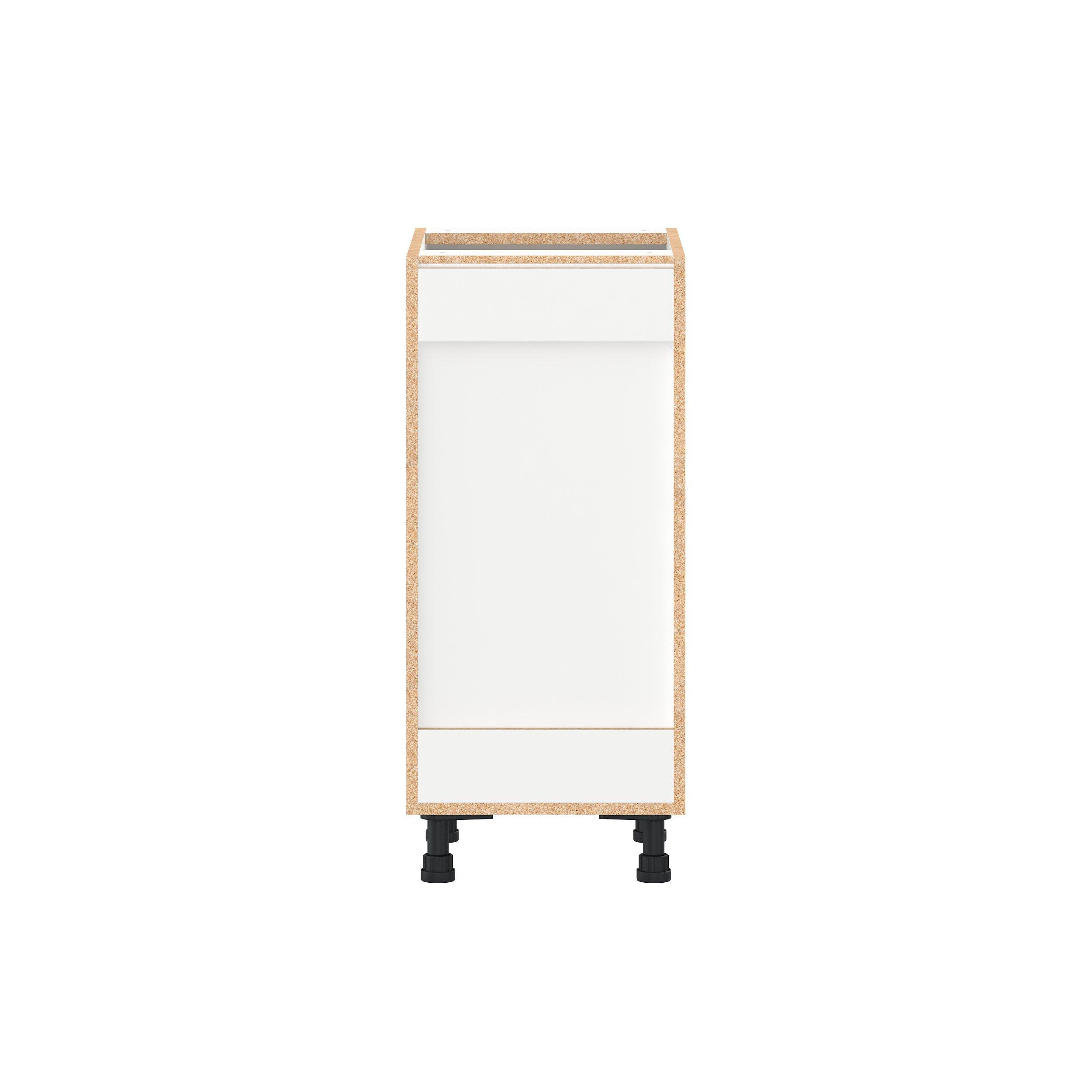 Candler 15 in. Painted Warm White Vanity Door and Drawer Base Cabinet - ADA