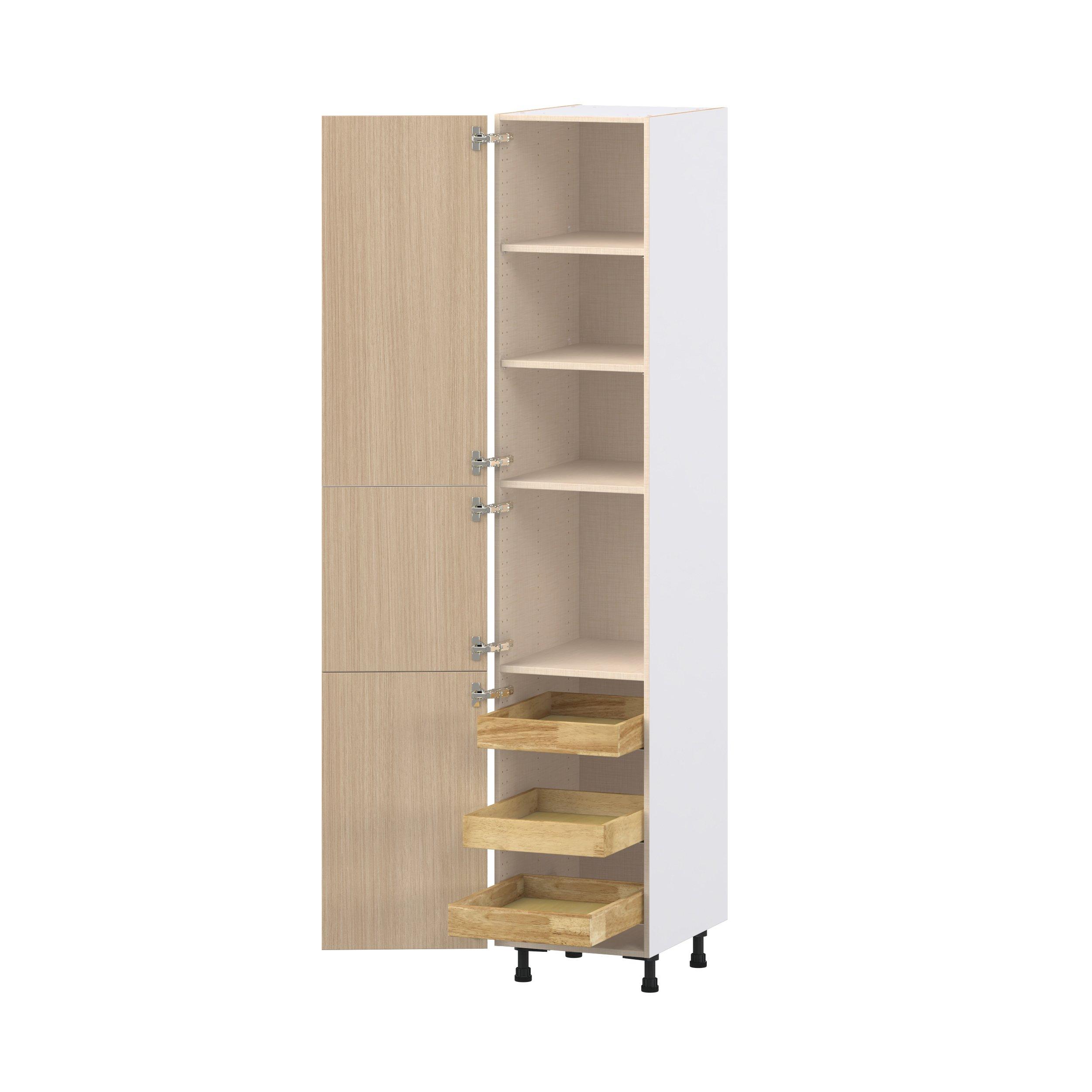 Glenwood 18 in. Mojavi Oak Pantry Cabinet with Inner Pull-Out Drawer