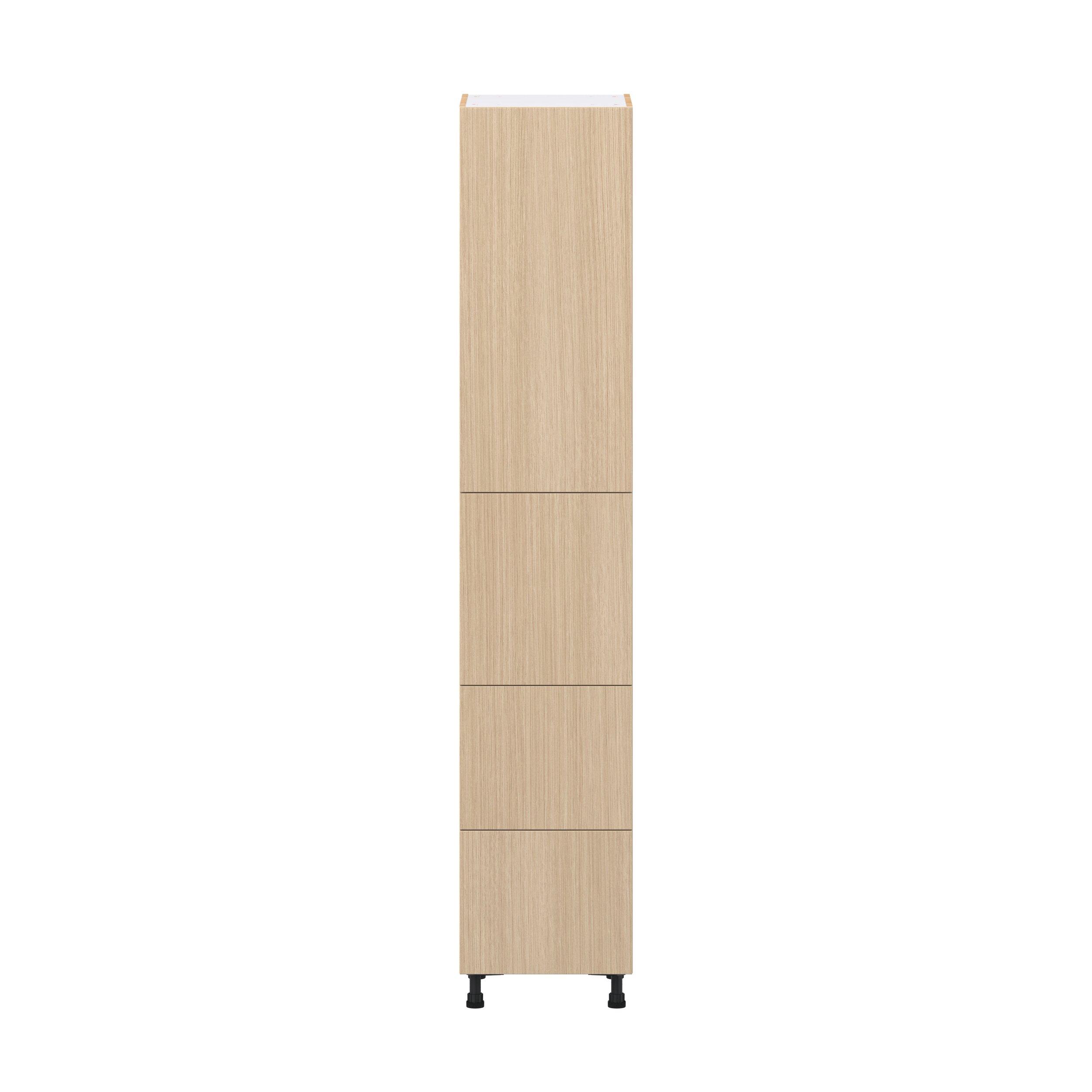 Glenwood 18 in. Mojavi Oak Door and Drawer Pantry Cabinet with Inner Pull-Out
