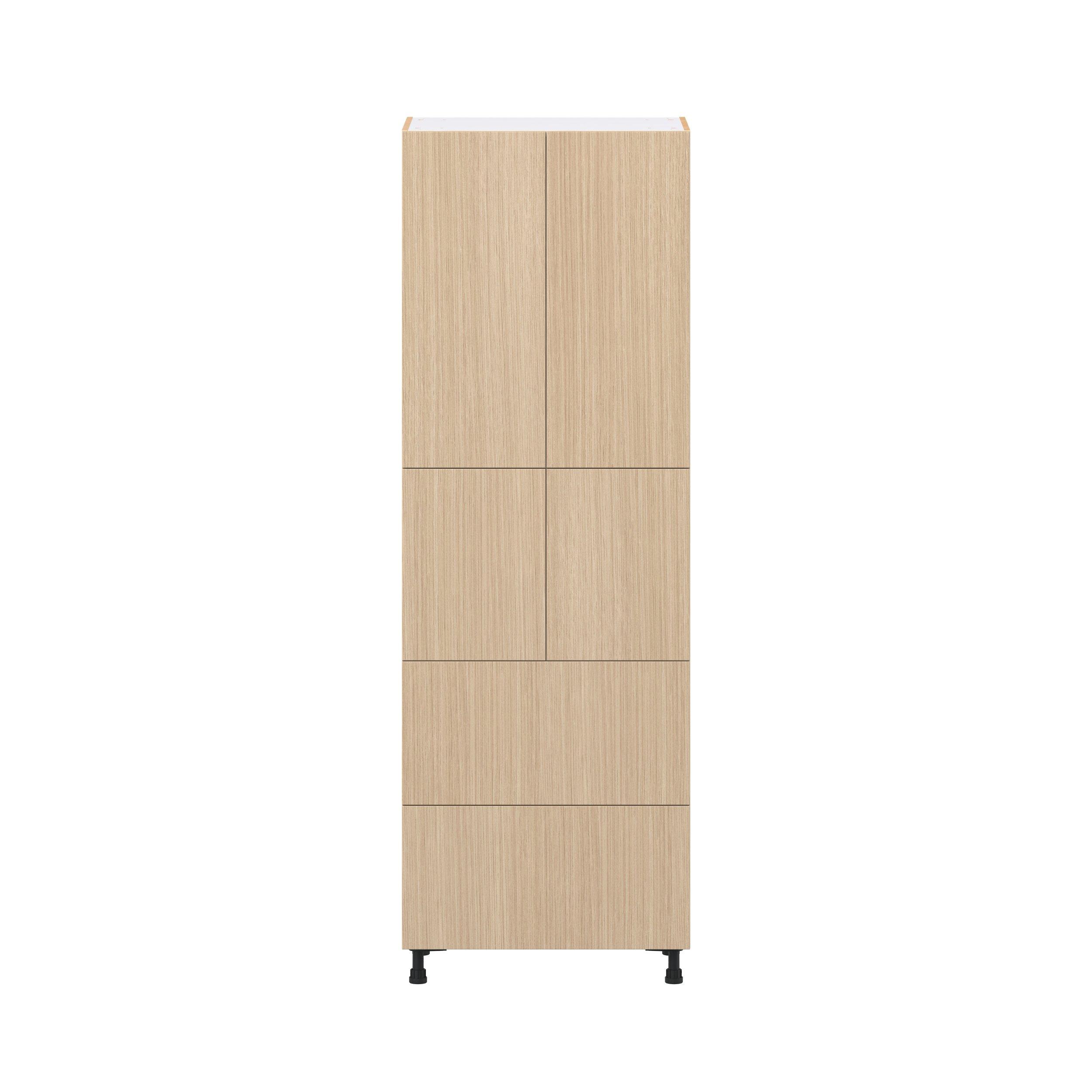 Glenwood 30 in. Mojavi Oak Door and Drawer Pantry Cabinet with Inner Pull-Out