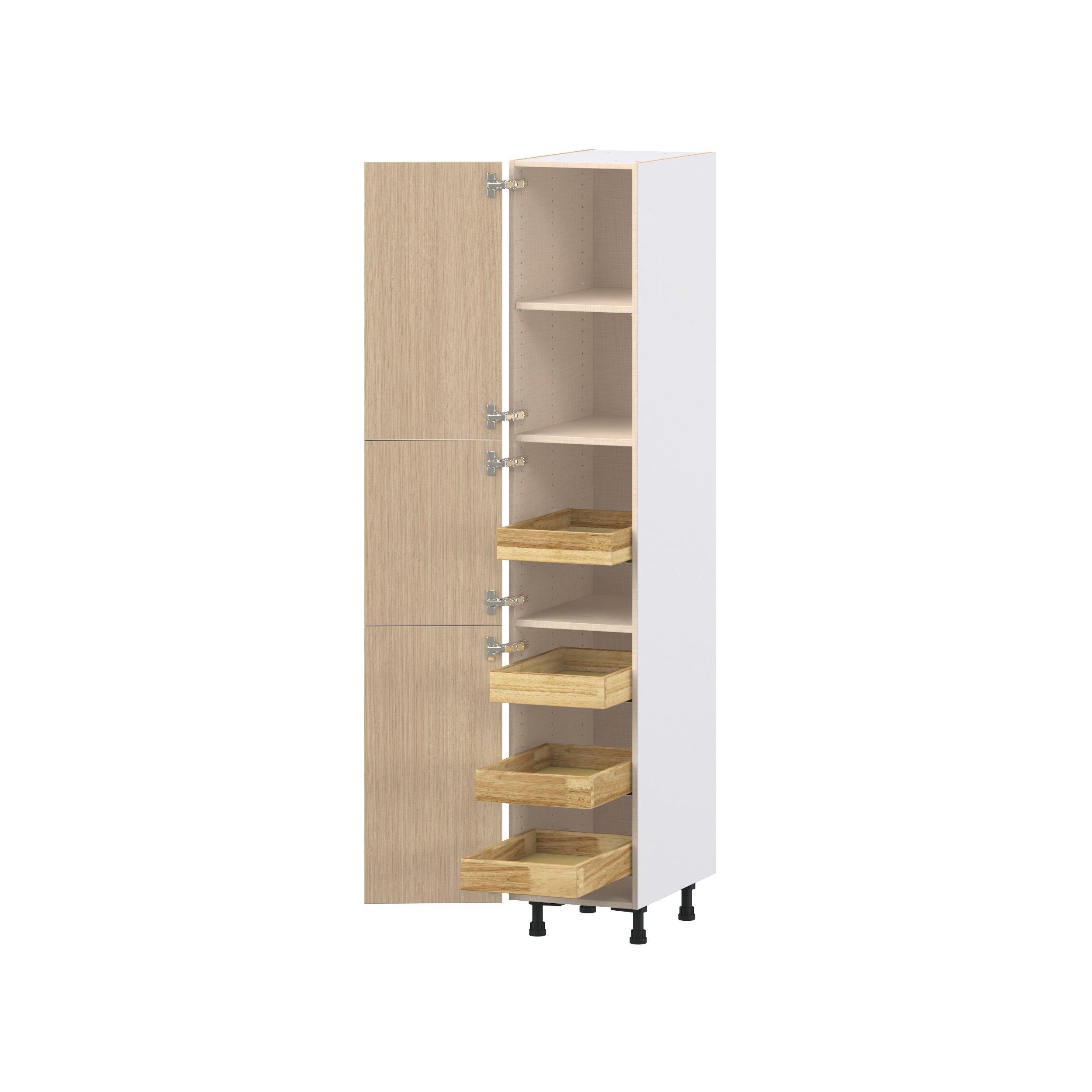 Glenwood 15 in. Mojavi Oak Pantry Cabinet with Inner Pull-Out Drawer