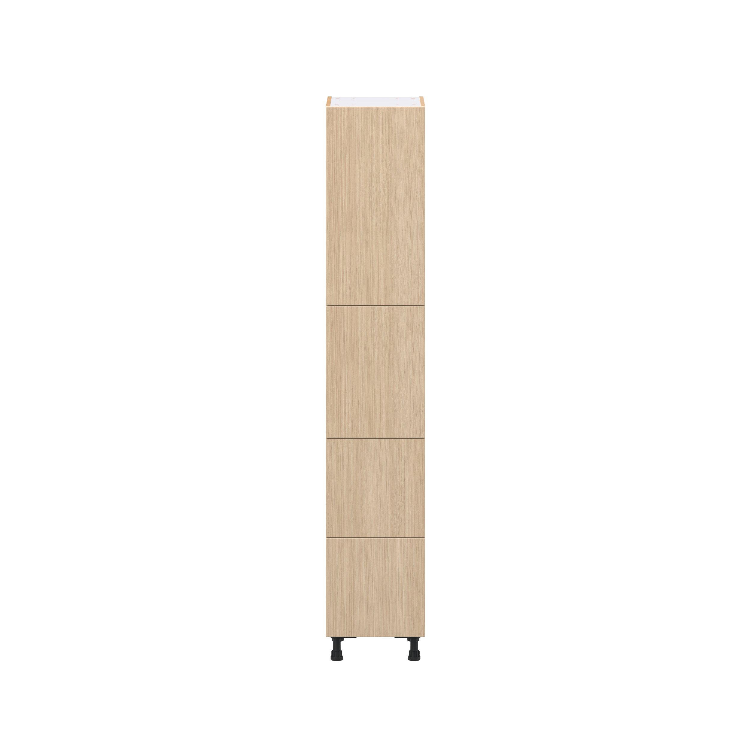 Glenwood 15 in. Mojavi Oak Door and Drawer Pantry Cabinet with Inner Pull-Out