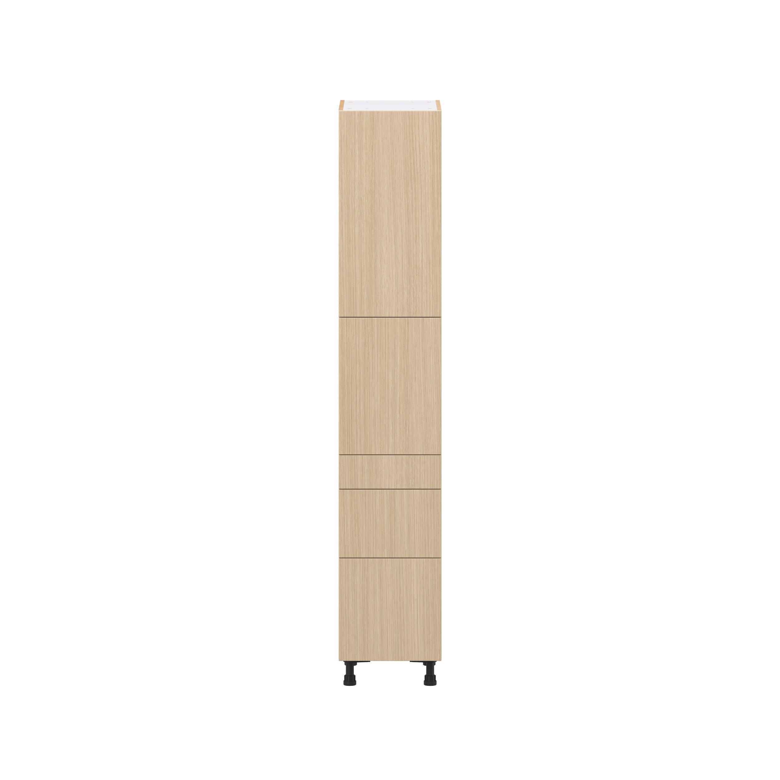 Glenwood 15 in. Mojavi Oak Door and Drawer Pantry Cabinet with Inner Pull-Out