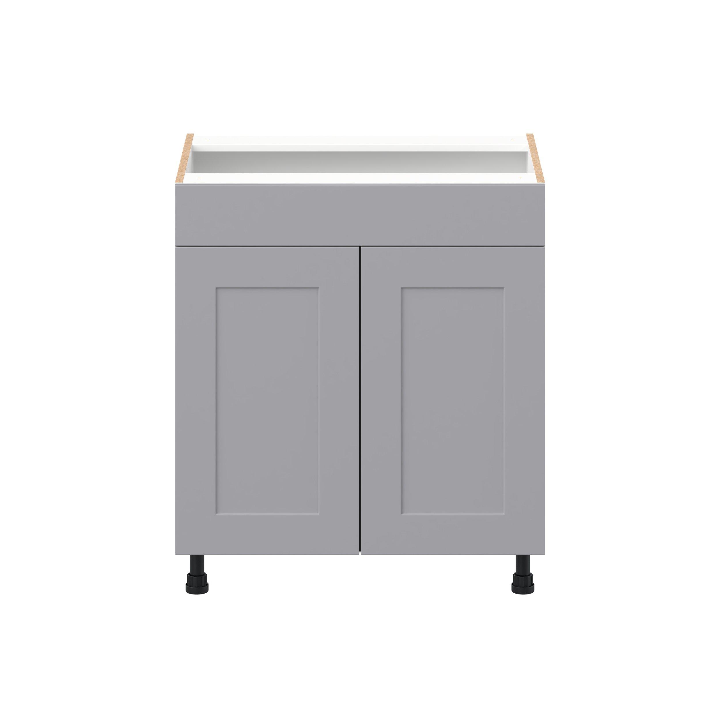 Candler 30 in. Painted Slate Gray Vanity Sink Base Cabinet with False Front  - ADA