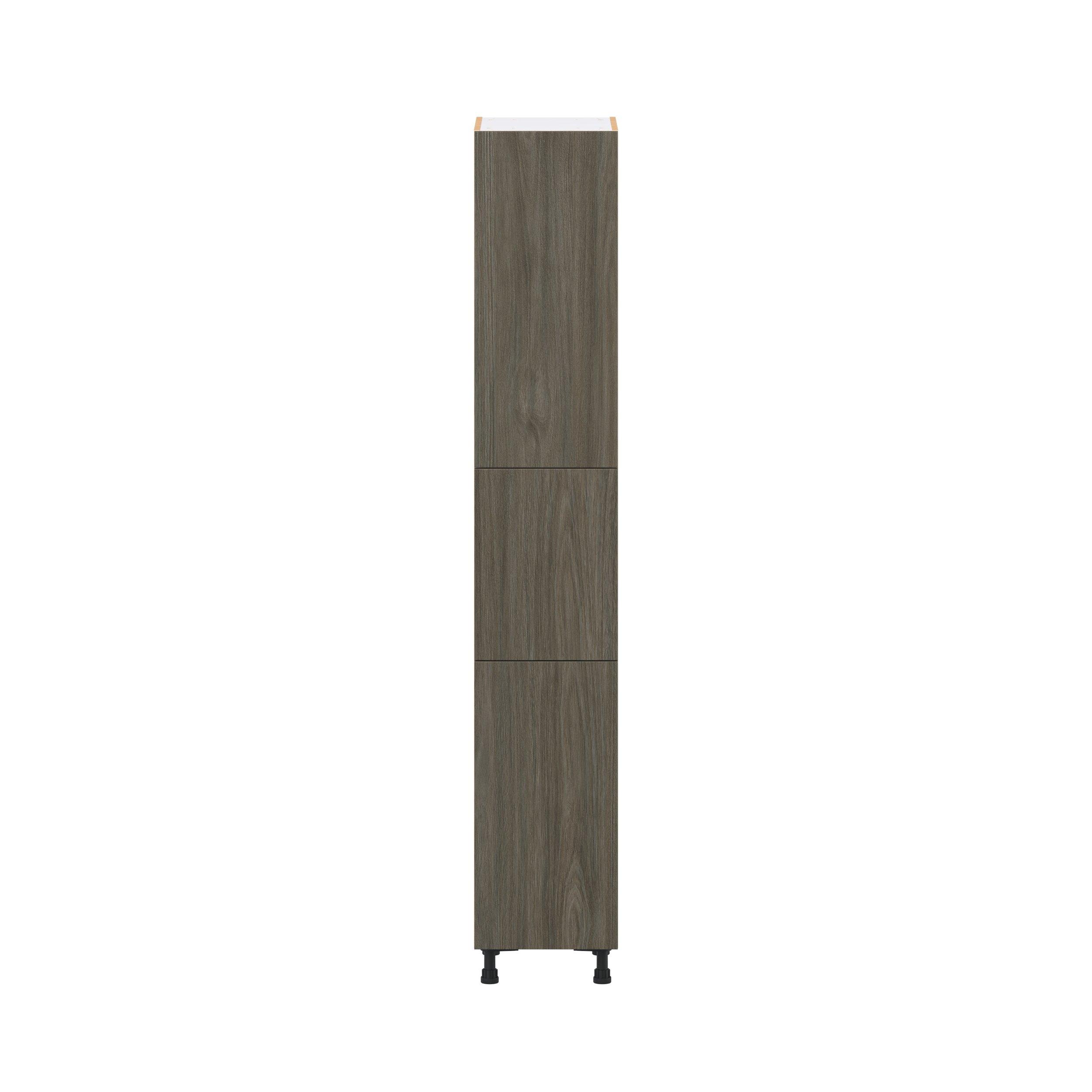 Glenwood 15 in. Burnt Walnut Door Pantry Cabinet