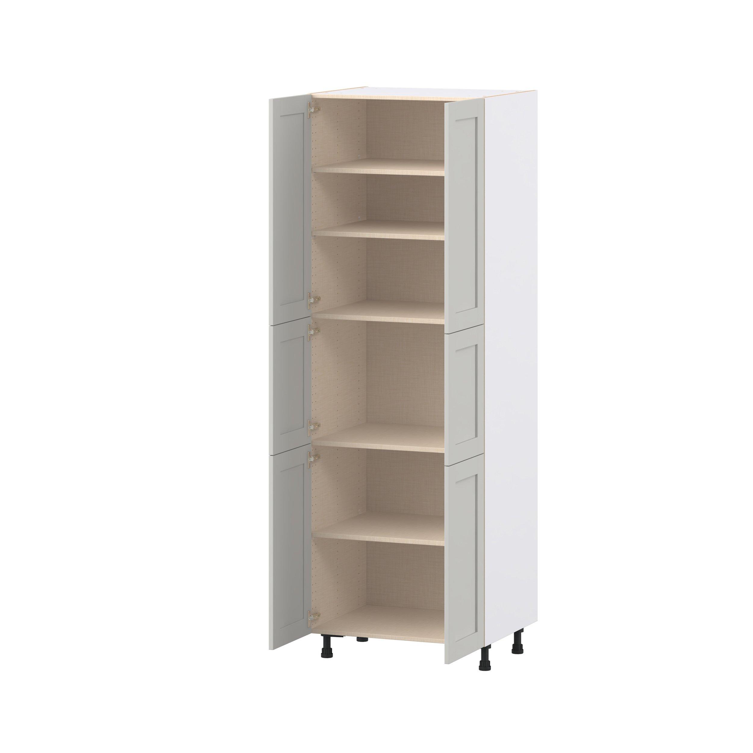 Summerhill 30 in. Light Gray Door Pantry Cabinet