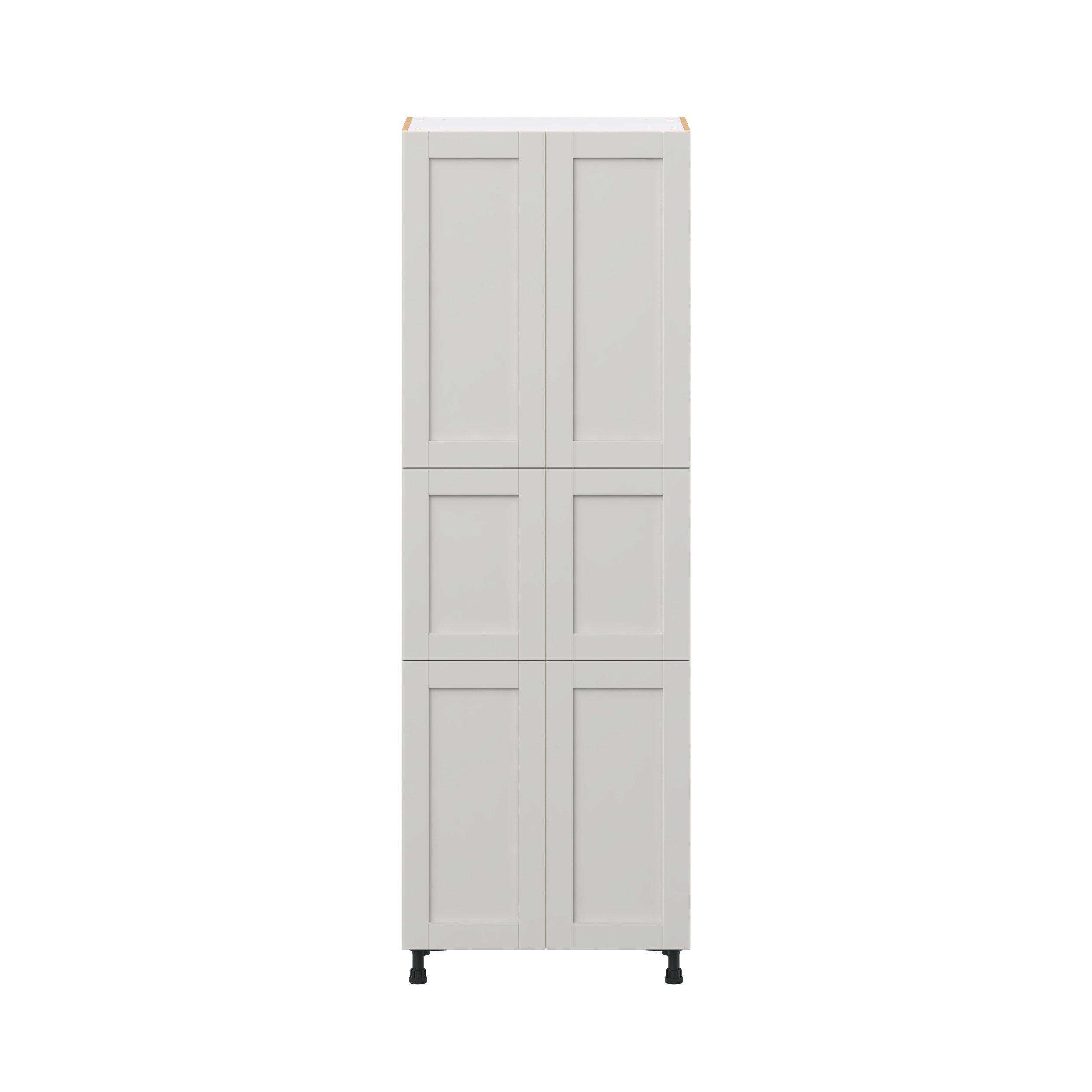Summerhill 30 in. Light Gray Door Pantry Cabinet