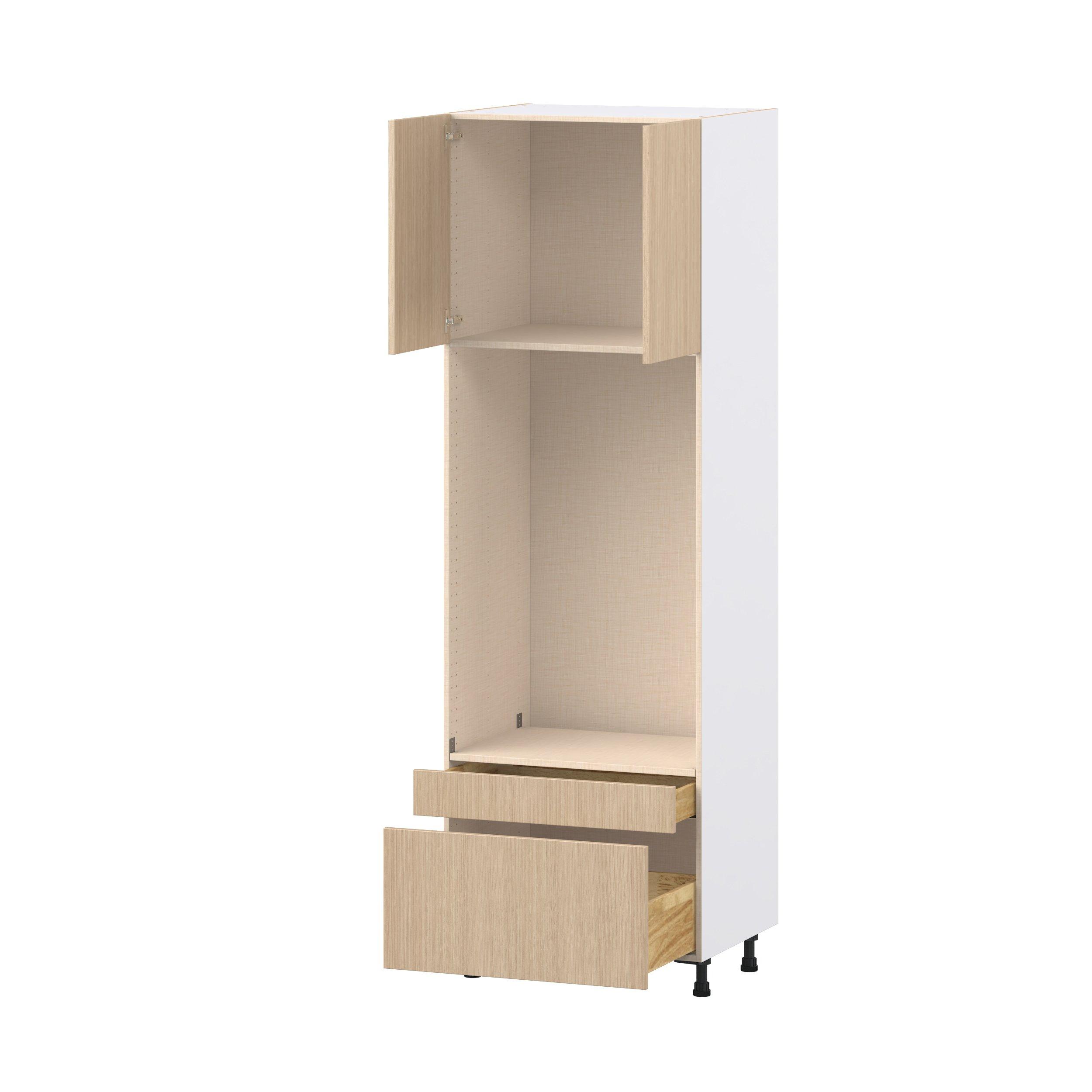 Glenwood 30 in. Mojavi Oak Door and Drawer Microwave/Oven Pantry Cabinet