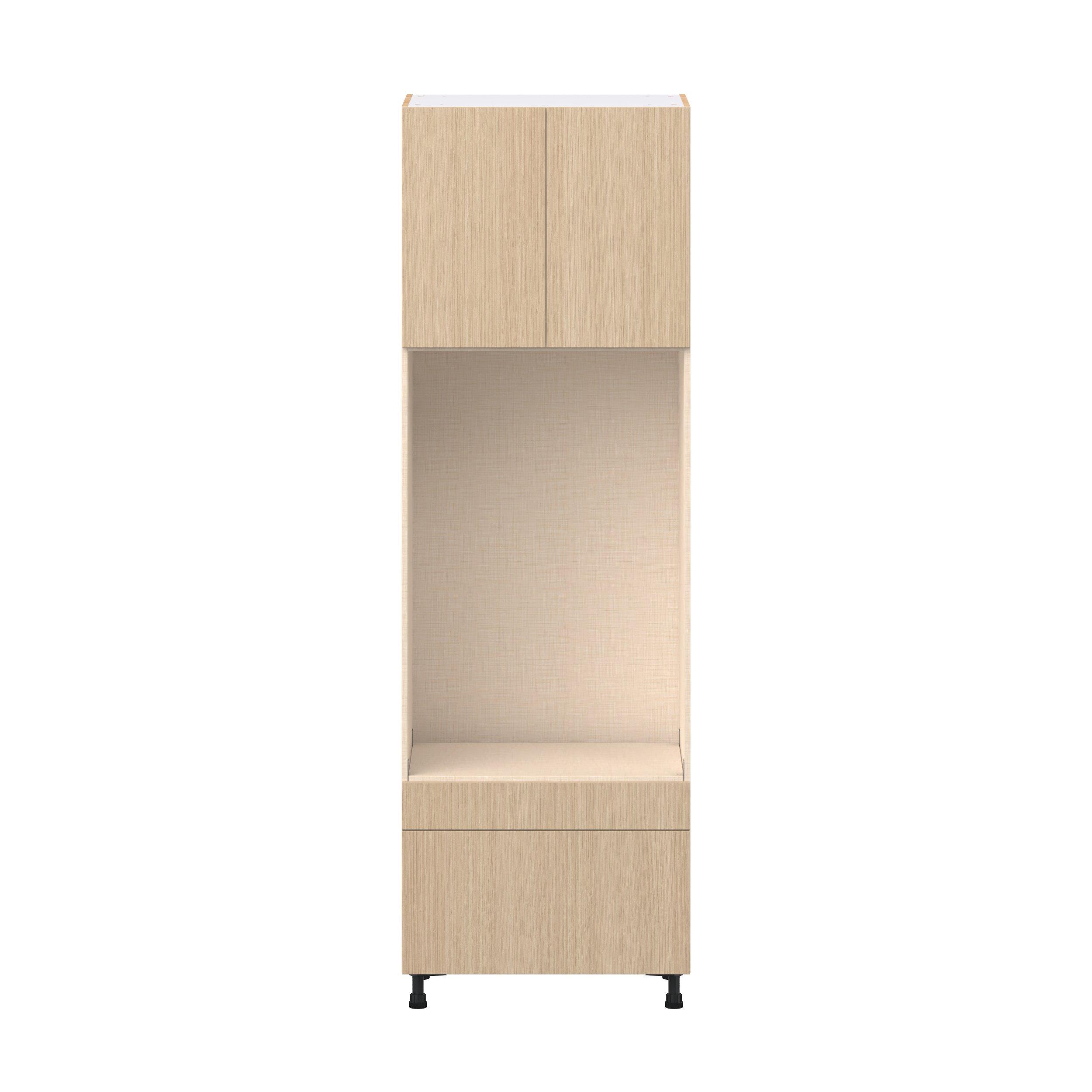 Glenwood 30 in. Mojavi Oak Door and Drawer Microwave/Oven Pantry Cabinet
