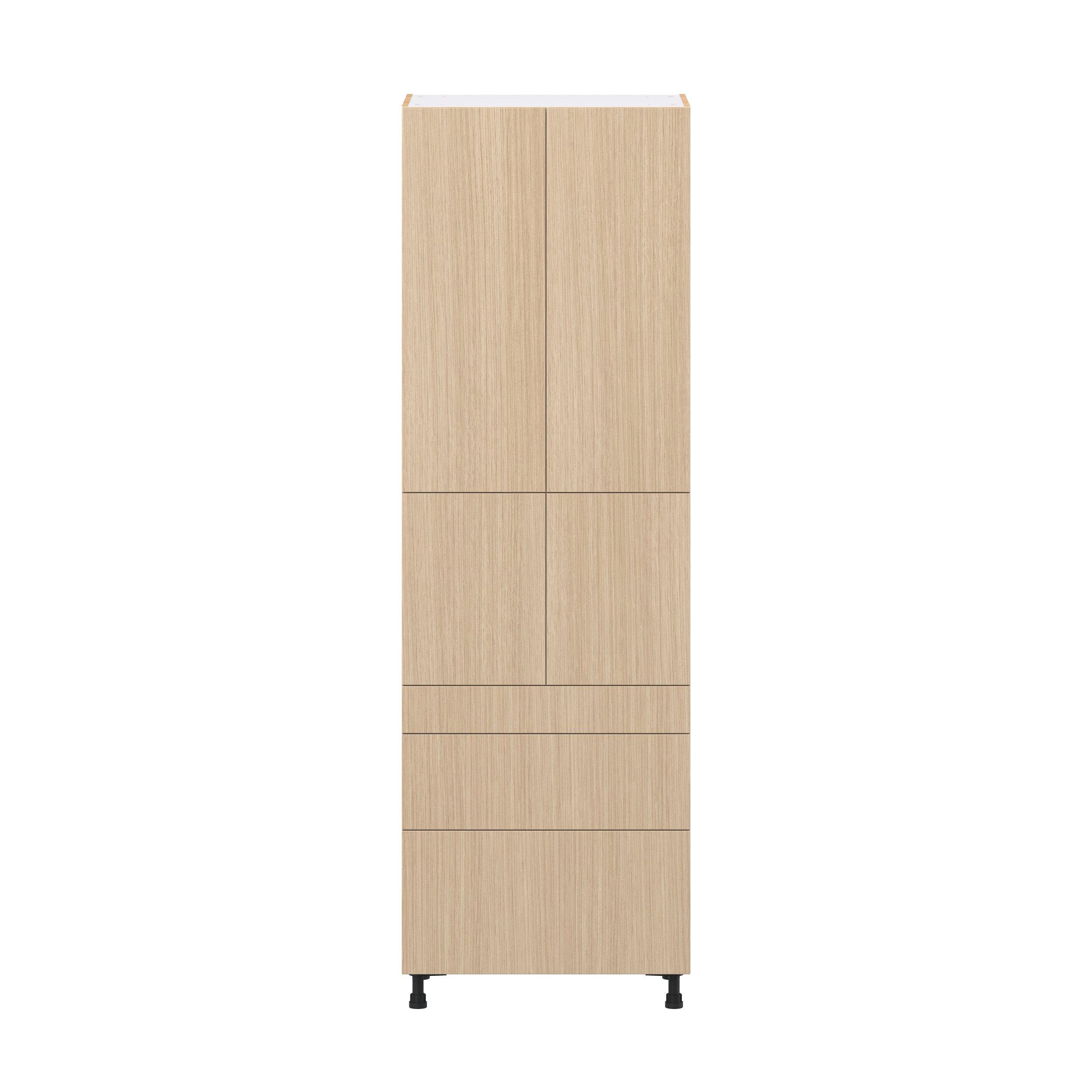 Glenwood 30 in. Mojavi Oak Door and Drawer Pantry Cabinet with Inner Pull-Out