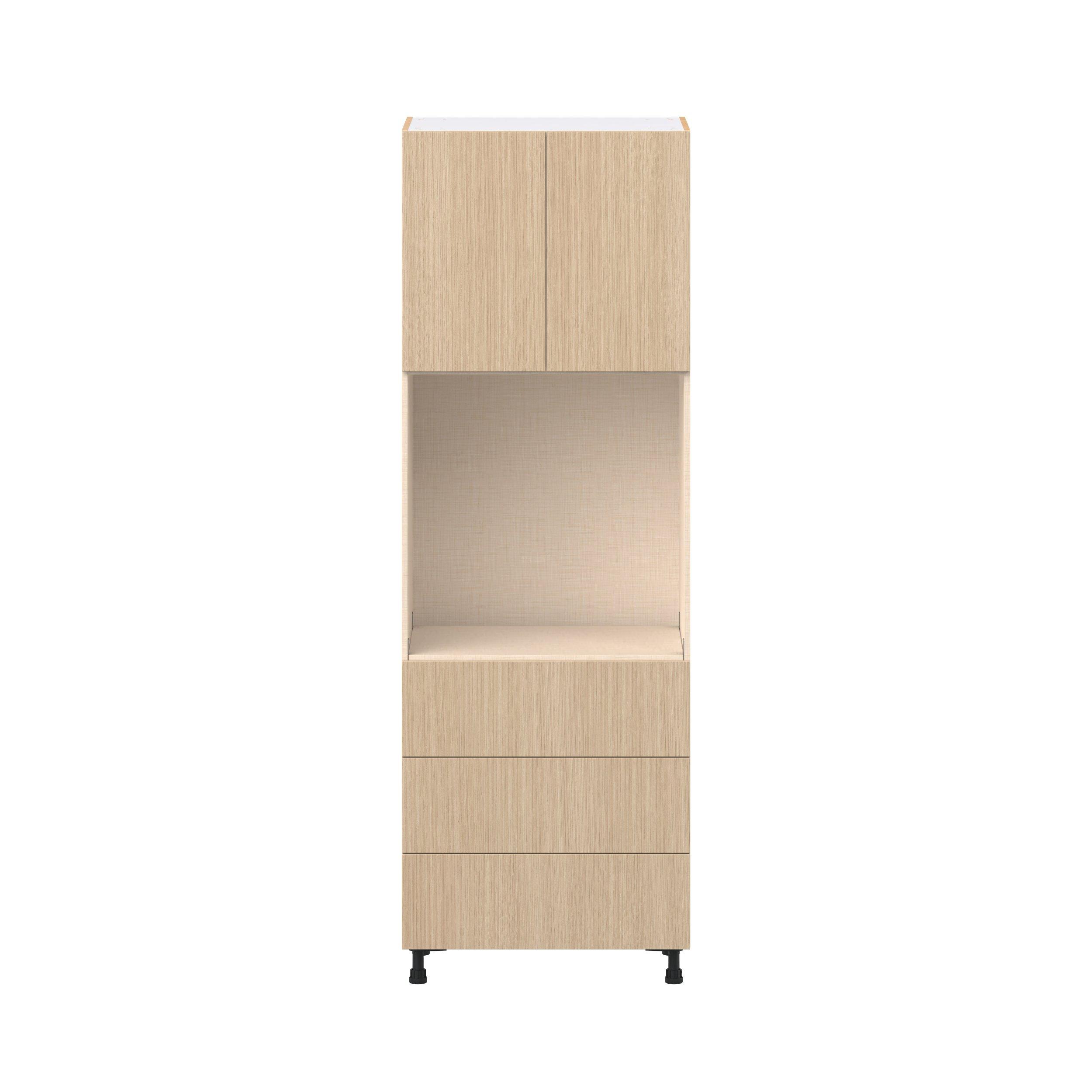 Glenwood 30 in. Mojavi Oak Door and Drawer Single Oven Pantry Cabinet