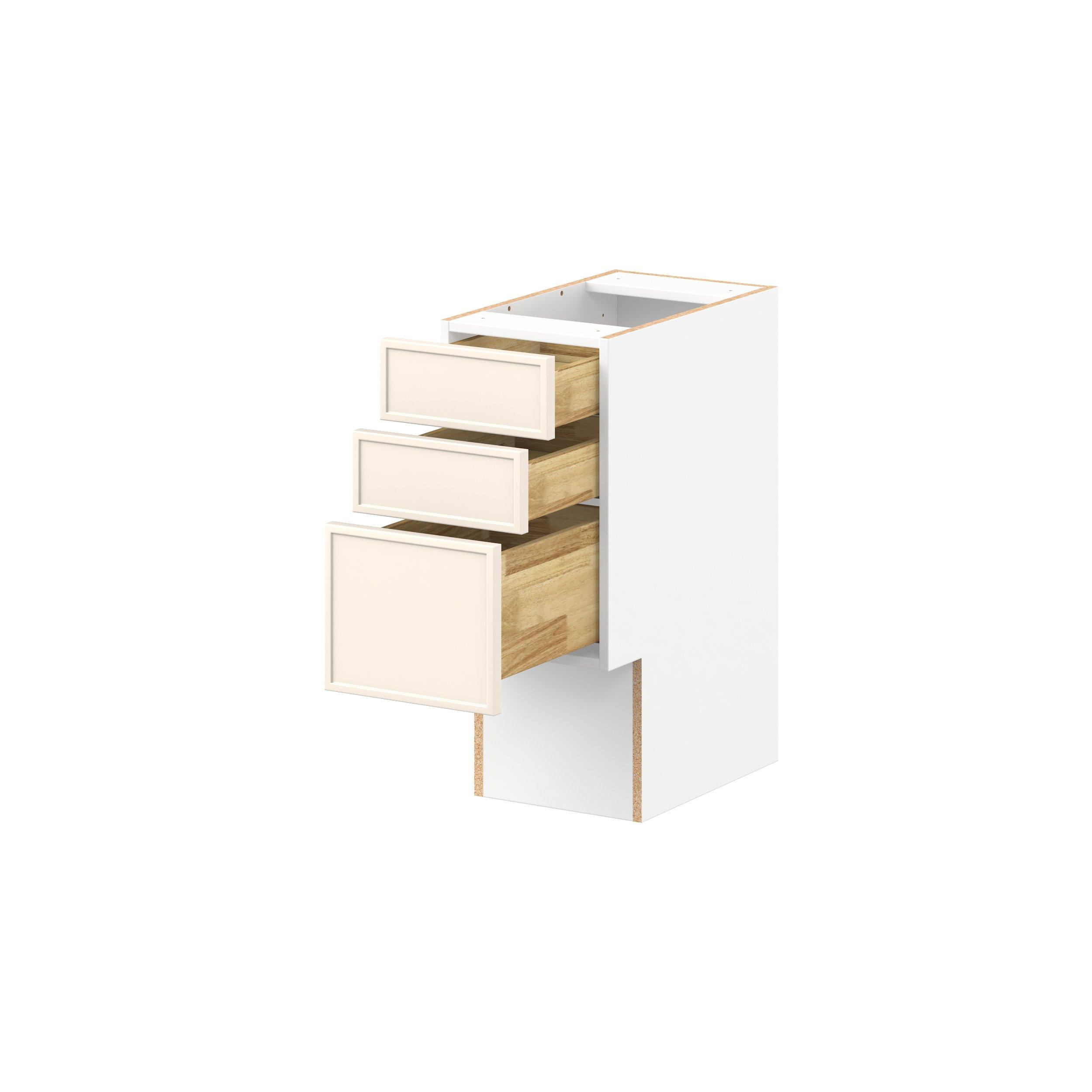 Linden 12 in. Painted Washed Linen Vanity Drawer Base Cabinet - ADA