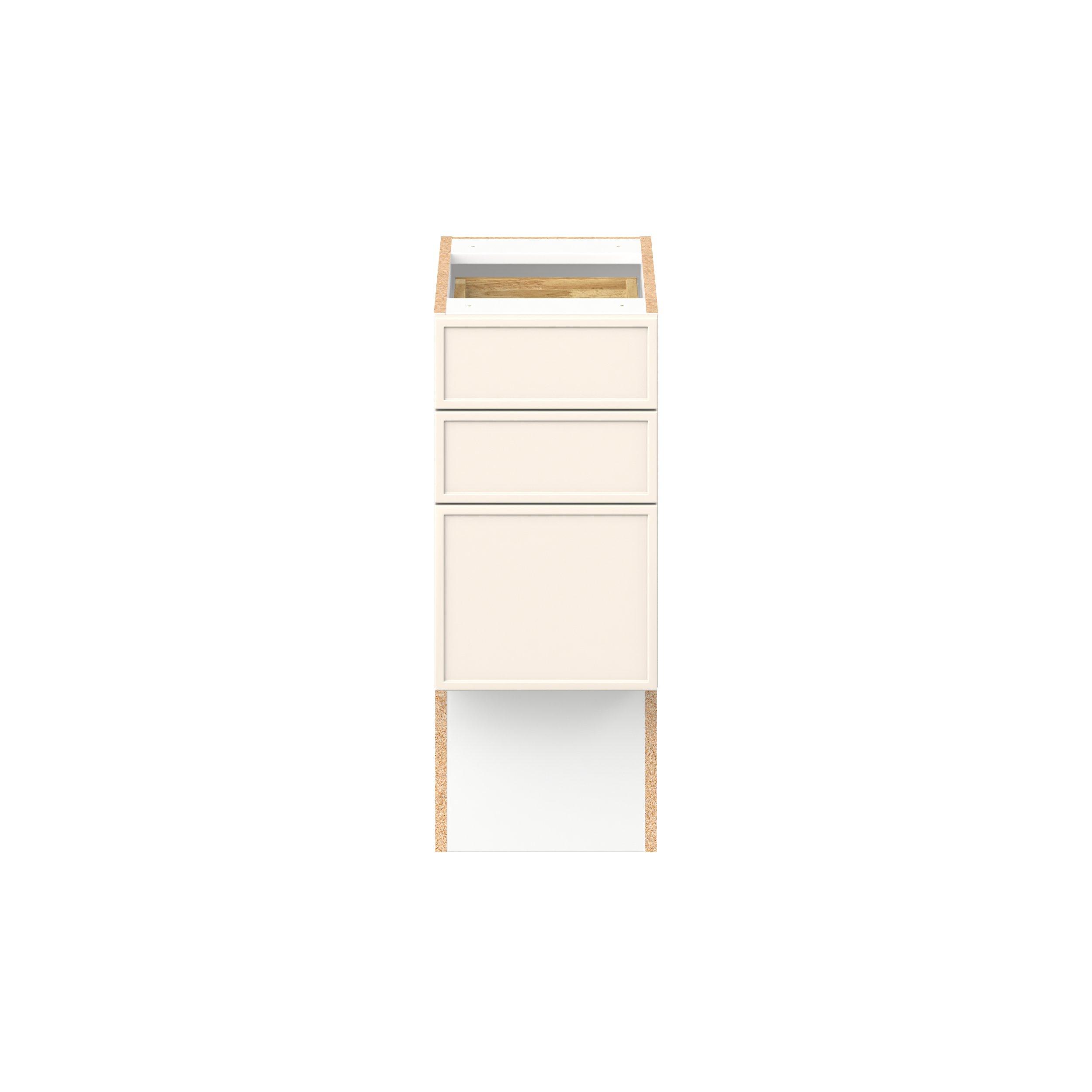 Linden 12 in. Painted Washed Linen Vanity Drawer Base Cabinet - ADA