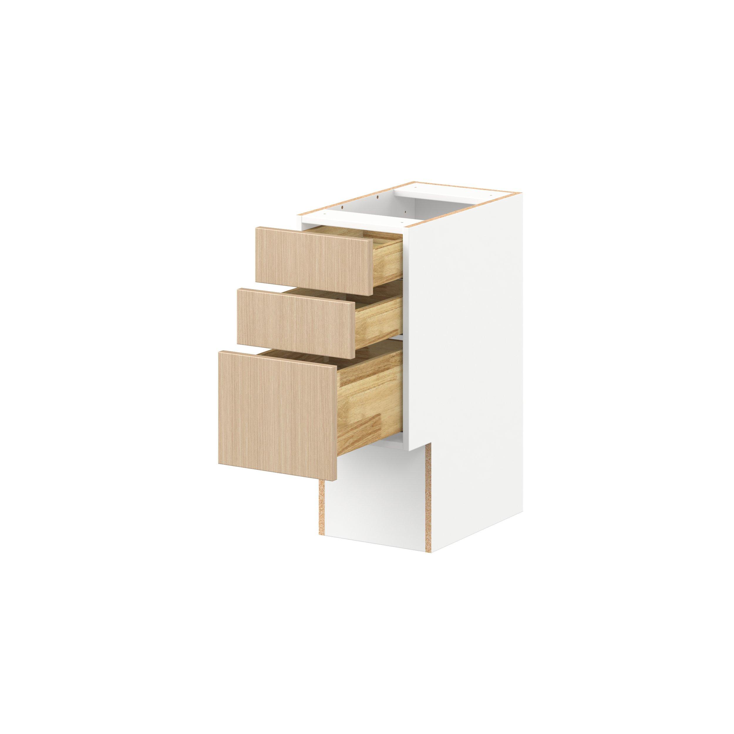 Glenwood 12 in. Mojavi Oak Vanity Drawer Base Cabinet - ADA