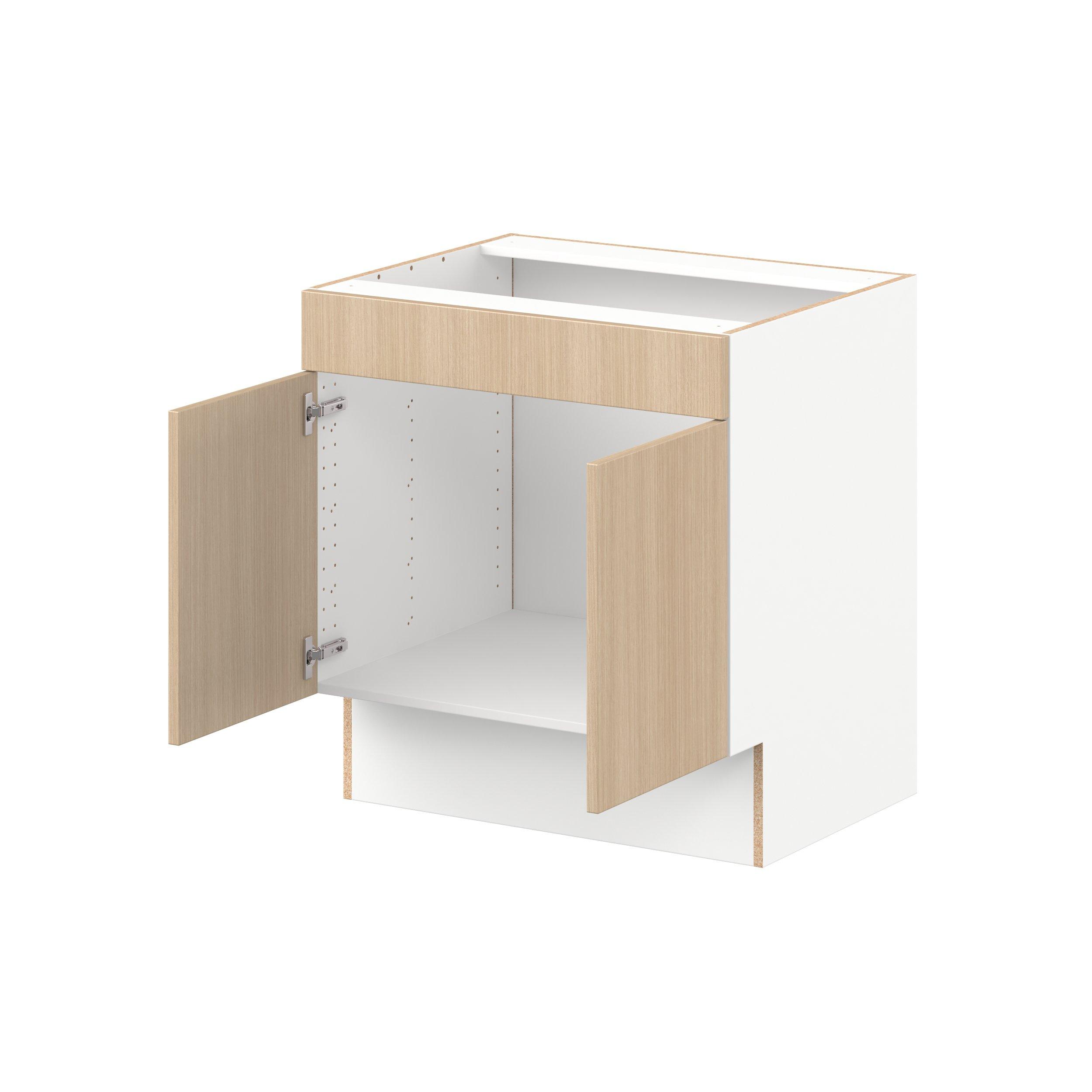 Glenwood 30 in. Mojavi Oak Sink Base Cabinet with False Front - ADA