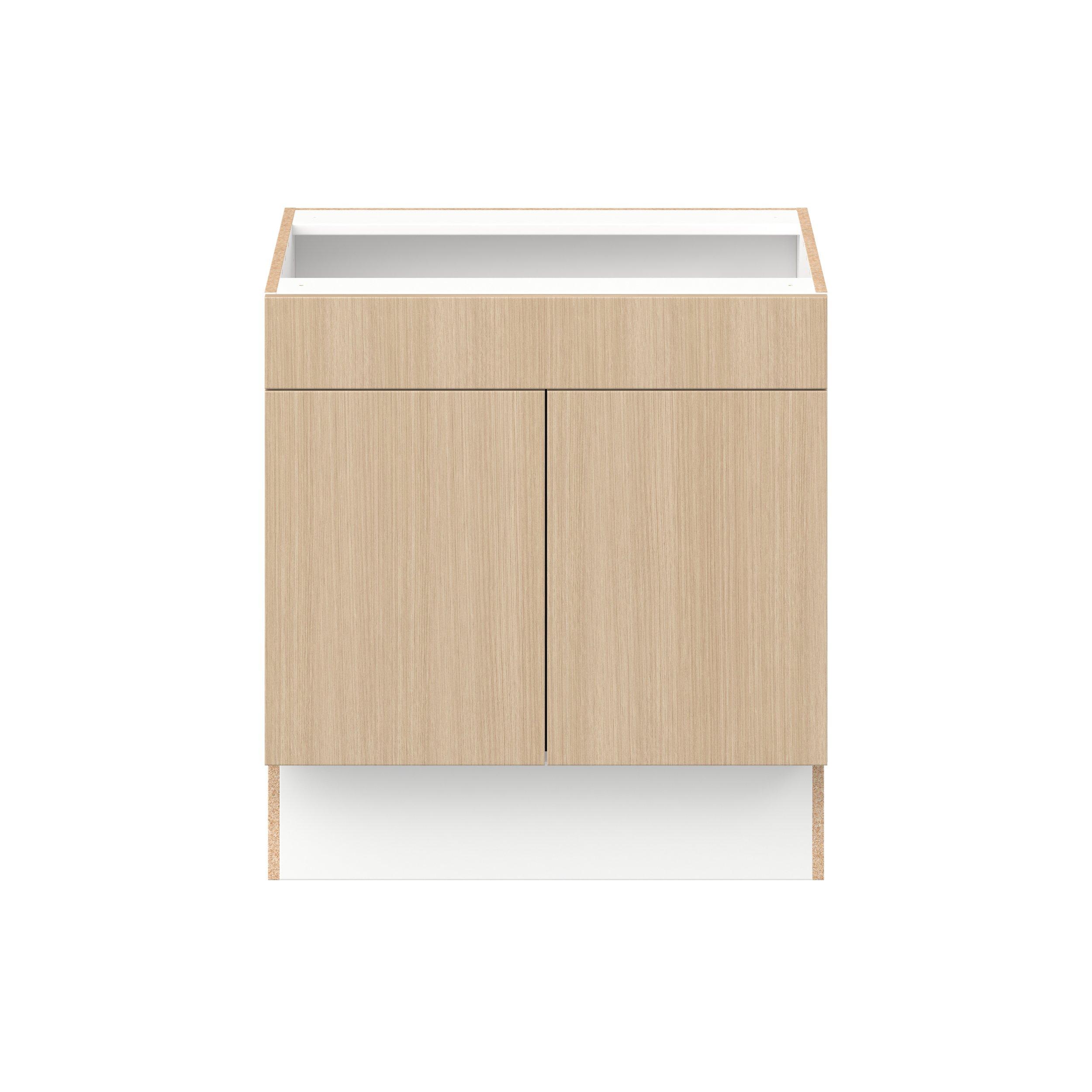 Glenwood 30 in. Mojavi Oak Sink Base Cabinet with False Front - ADA