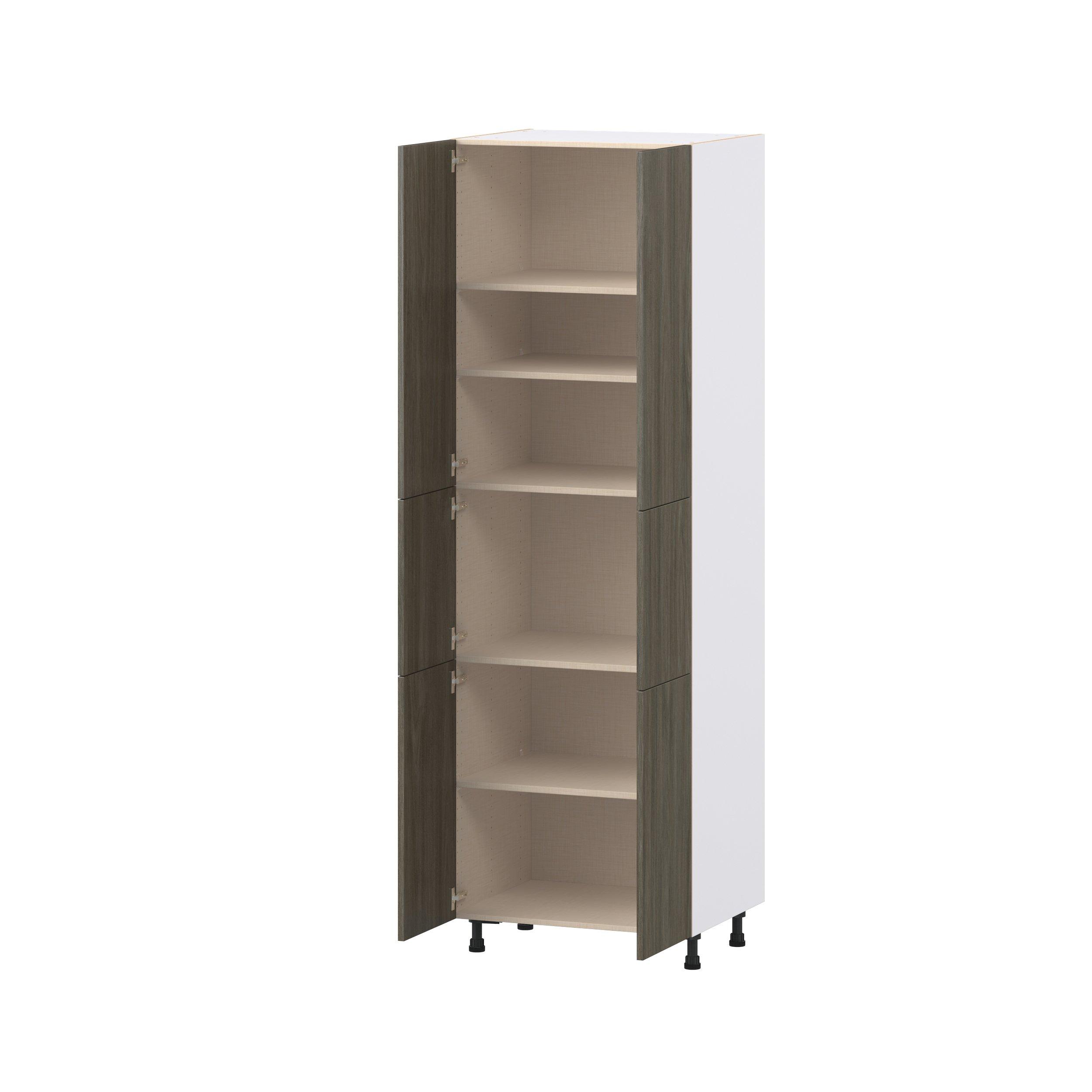 Glenwood 30 in. Burnt Walnut Door Pantry Cabinet