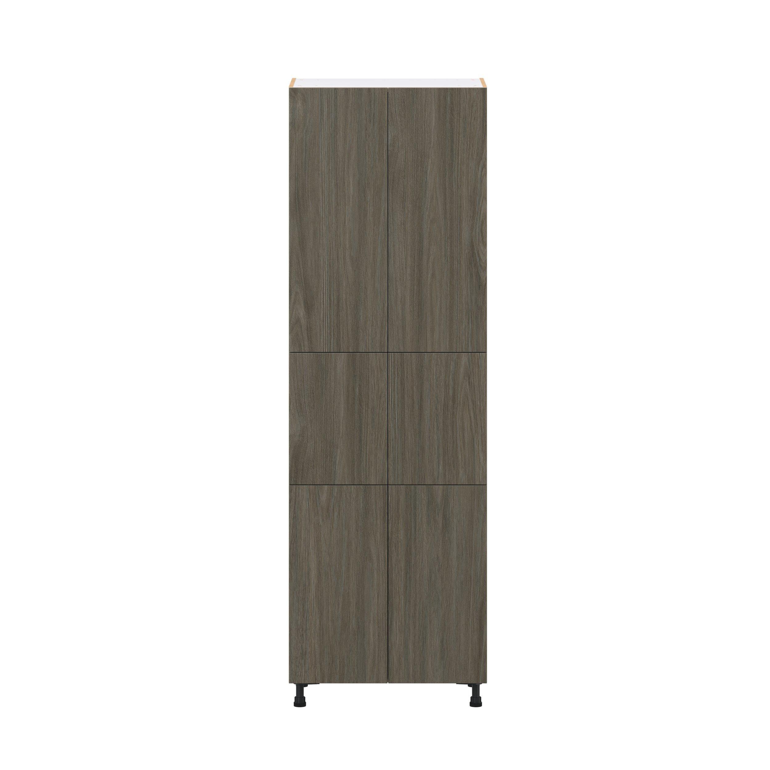 Glenwood 30 in. Burnt Walnut Door Pantry Cabinet