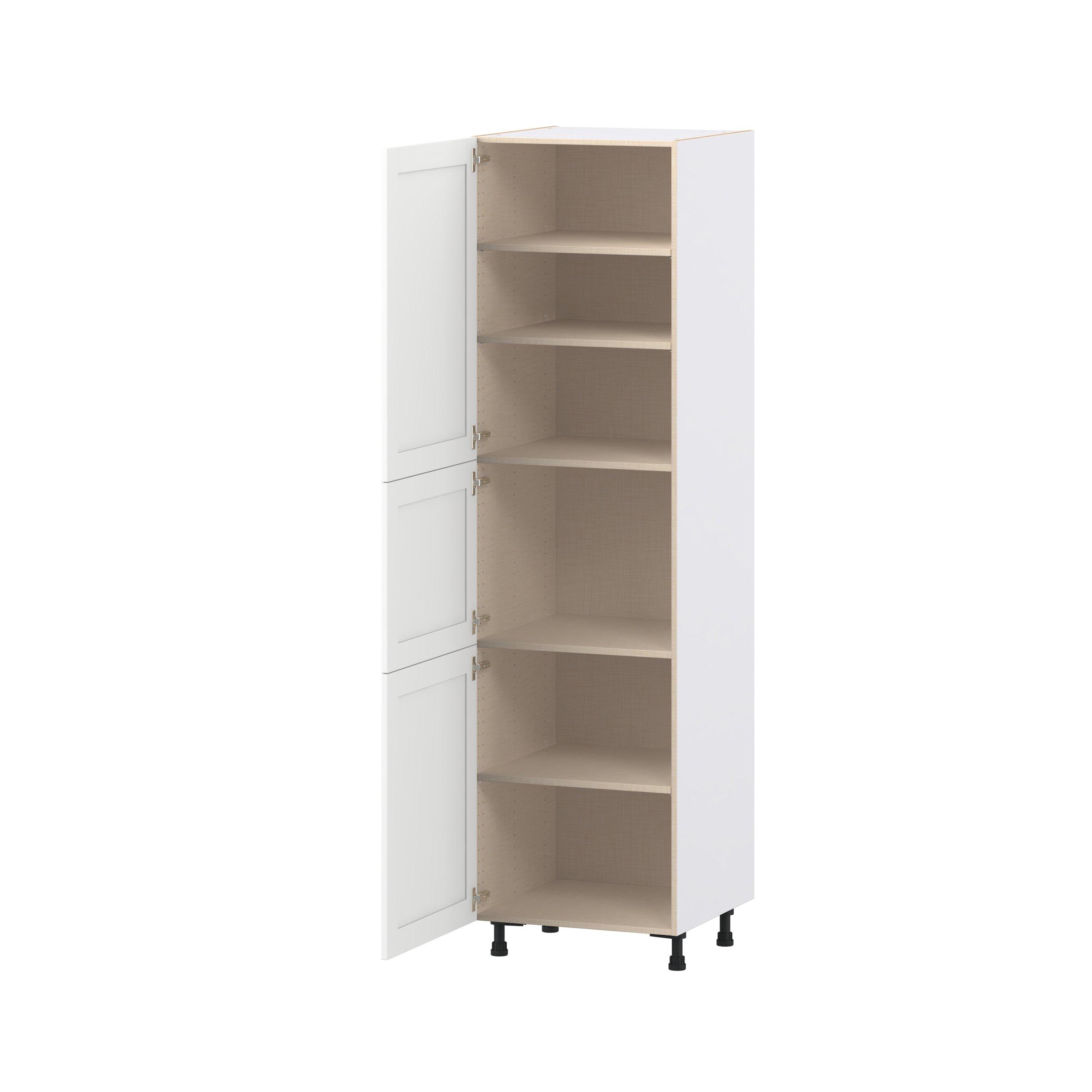 Summerhill 24 in. Bright White Door Pantry Cabinet