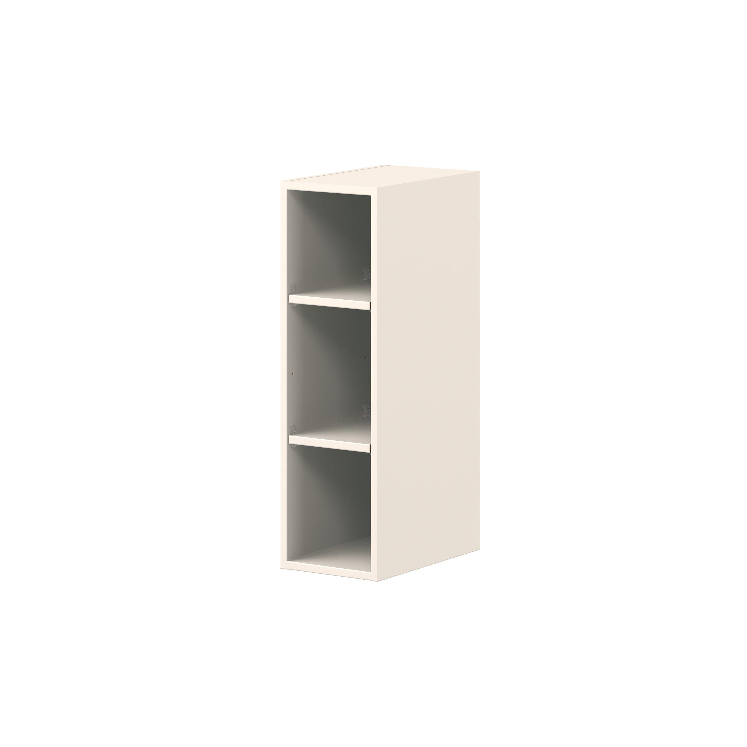 Linden 9 in. Painted Washed Linen Open Shelf Wall Cabinet