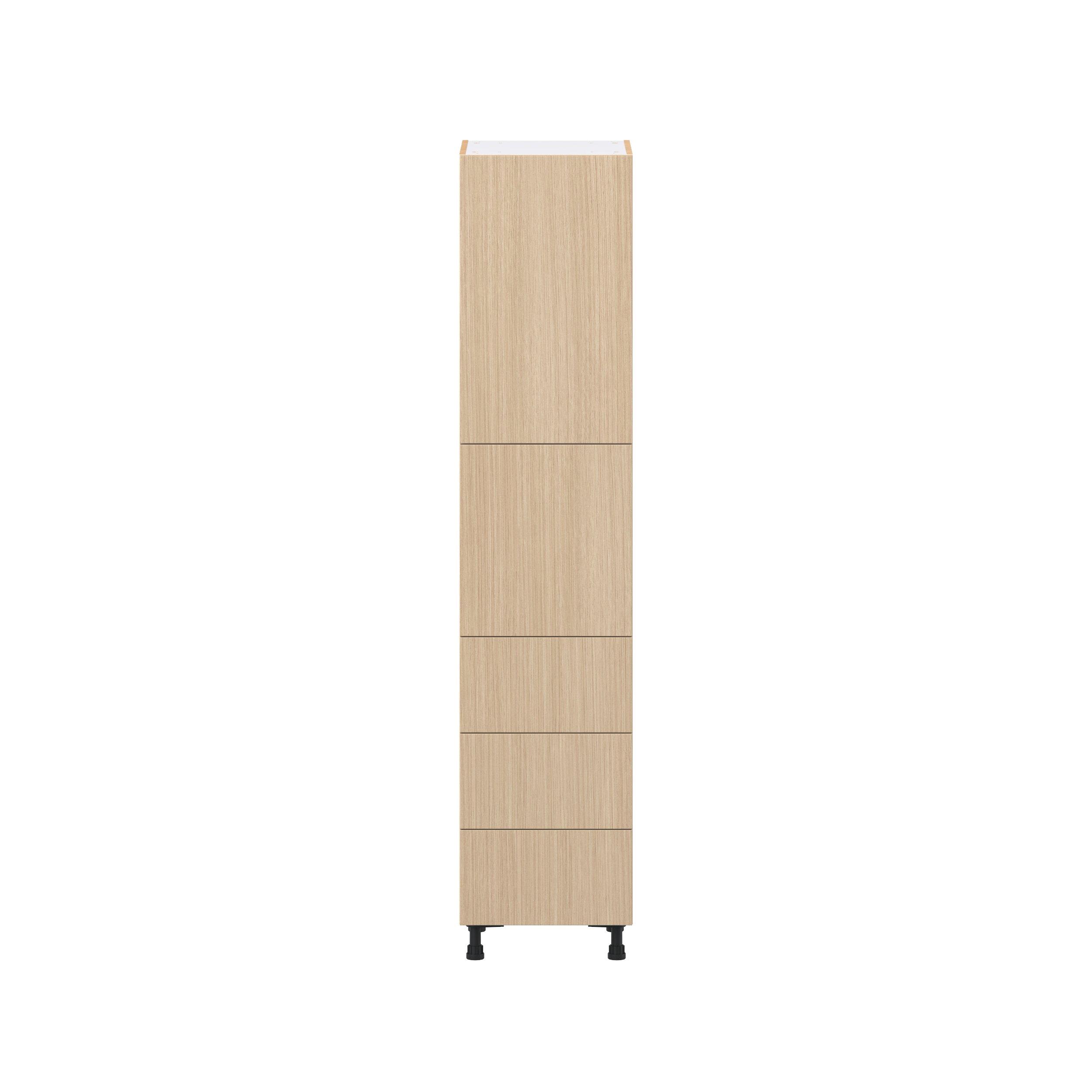 Glenwood 18 in. Mojavi Oak Door and Drawer Pantry Cabinet with Inner Pull-Out