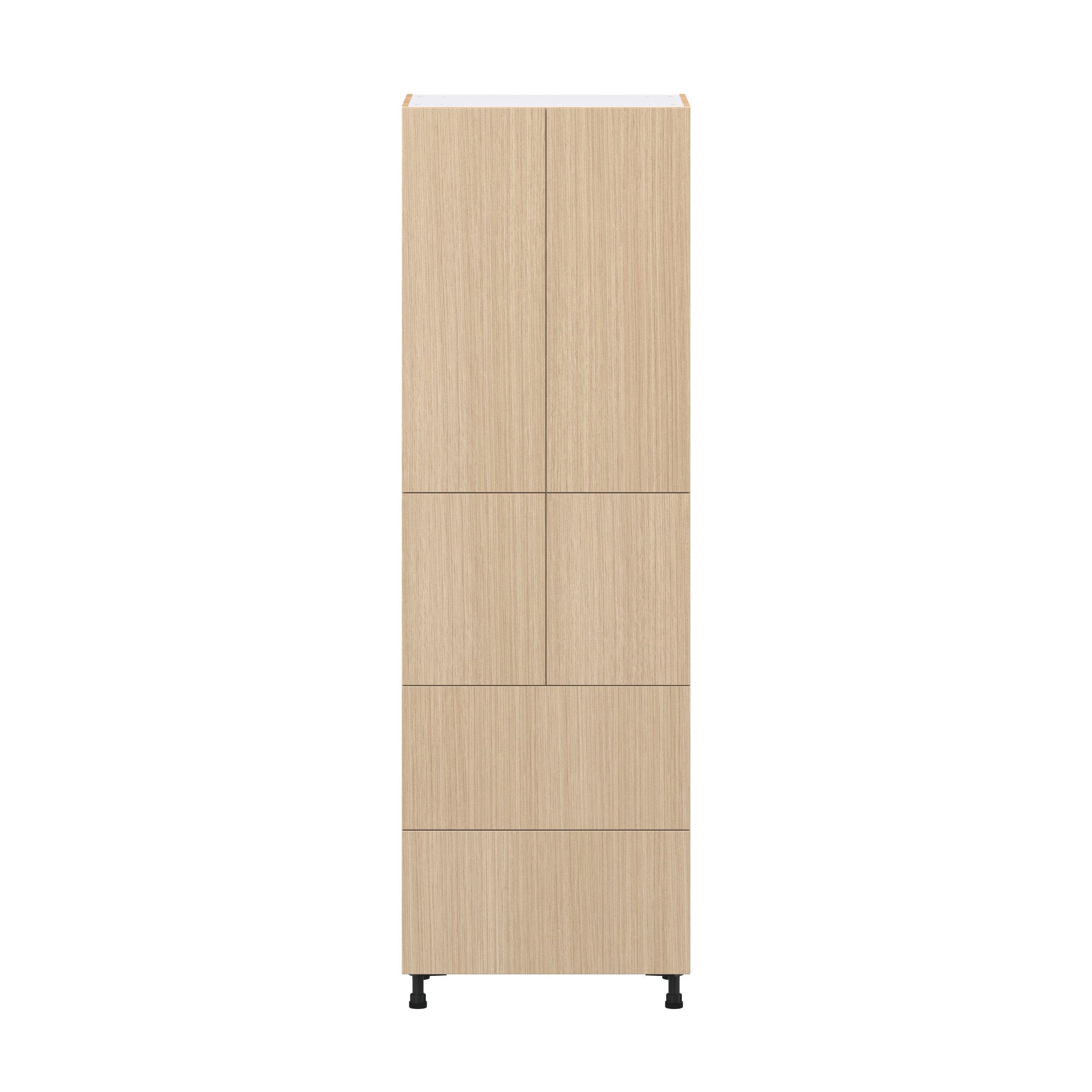 Glenwood 30 in. Mojavi Oak Door and Drawer Pantry Cabinet with Inner Pull-Out
