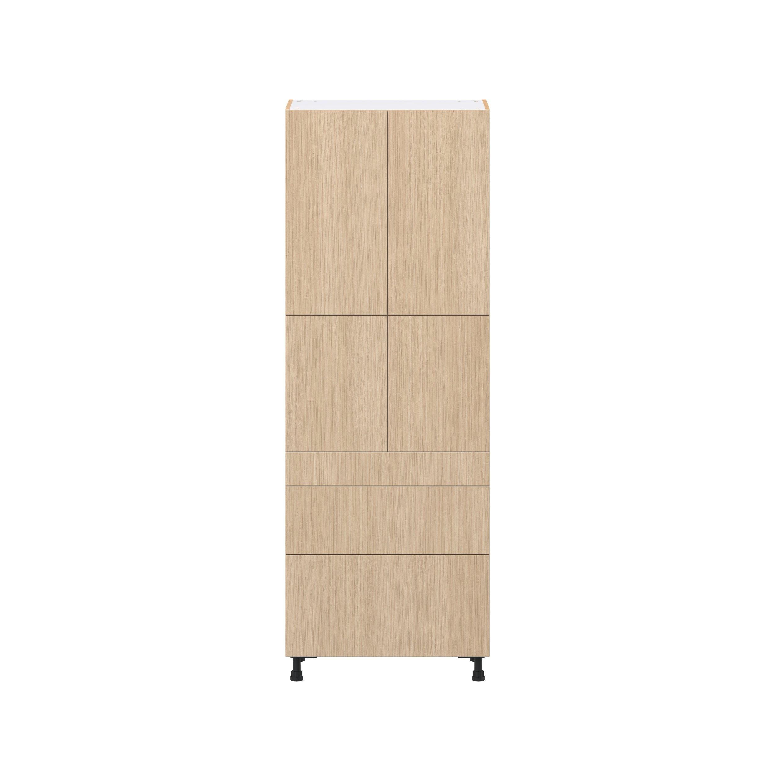 Glenwood 30 in. Mojavi Oak Door and Drawer Pantry Cabinet with Inner Pull-Out