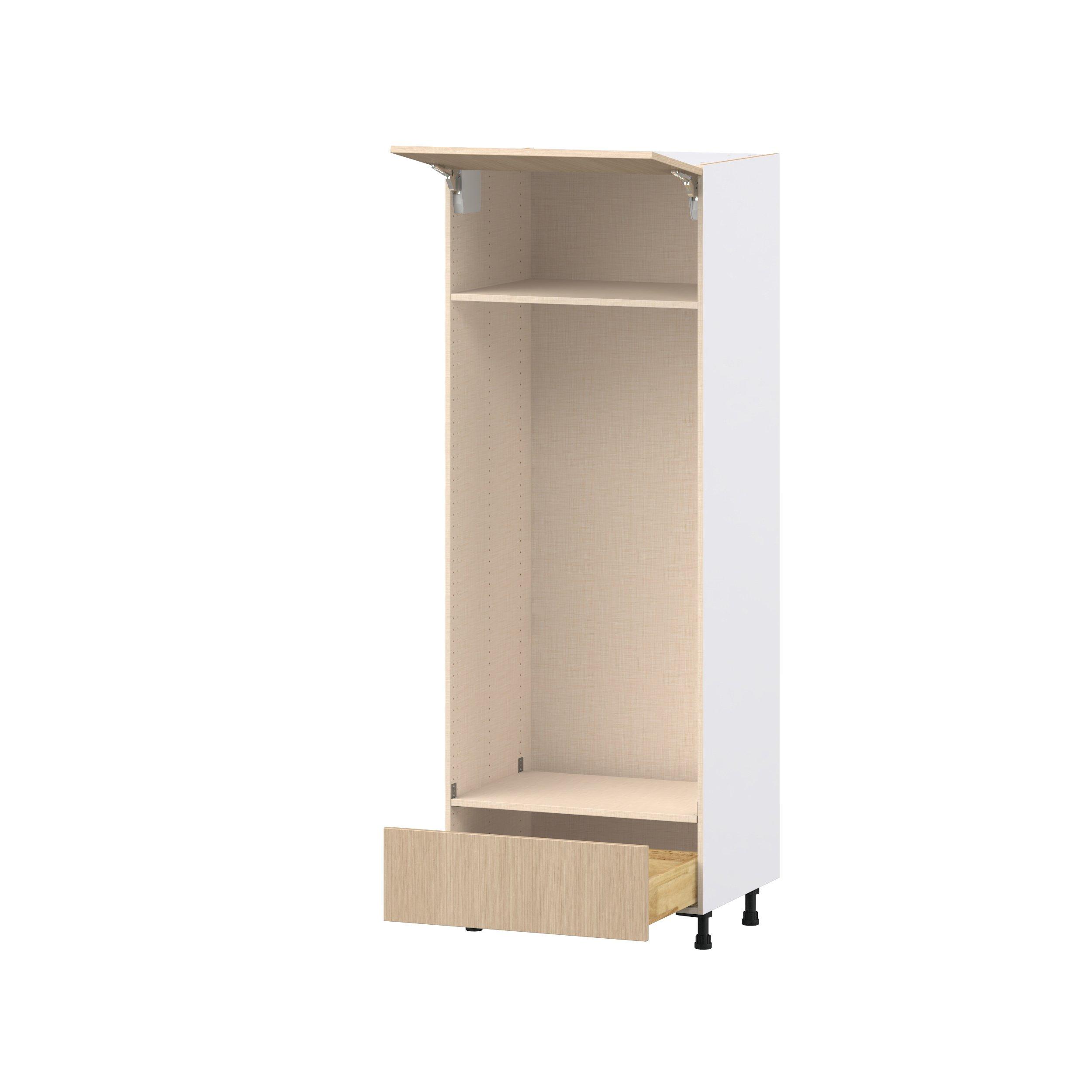 Glenwood 30 in. Mojavi Oak Lift Up Door and Drawer Double Oven Pantry Cabinet