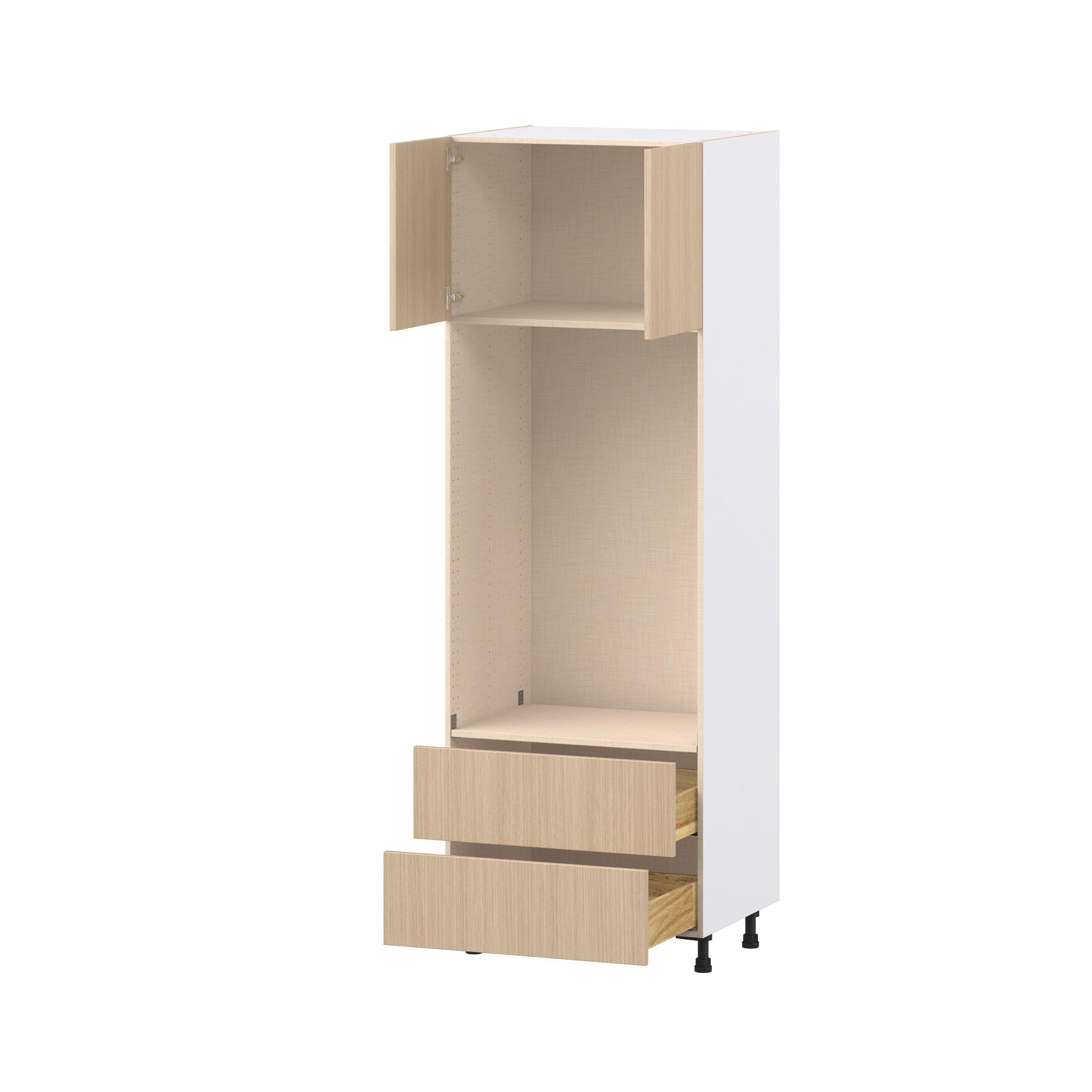 Glenwood 30 in. Mojavi Oak Door and Drawer Microwave/Oven Pantry Cabinet