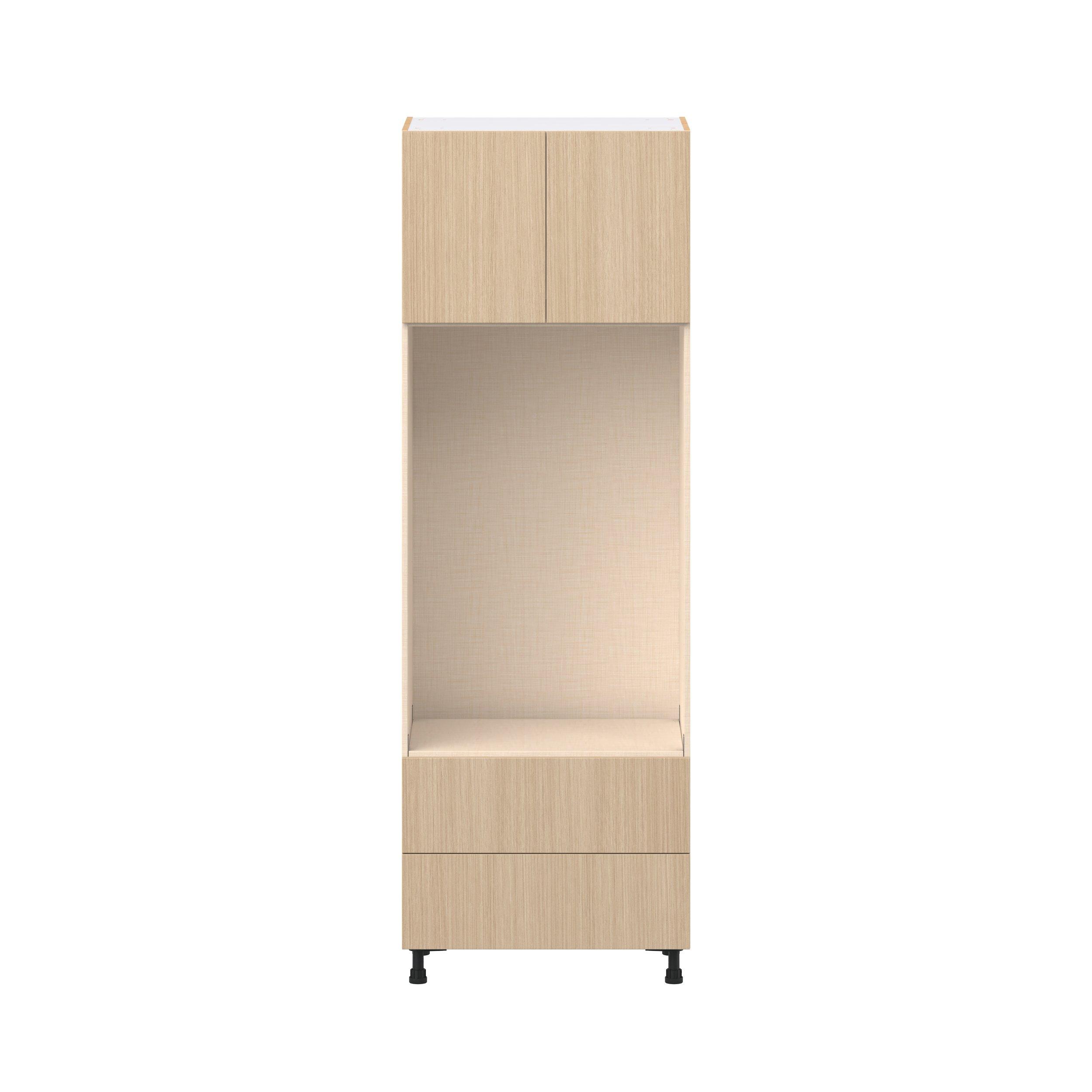 Glenwood 30 in. Mojavi Oak Door and Drawer Microwave/Oven Pantry Cabinet