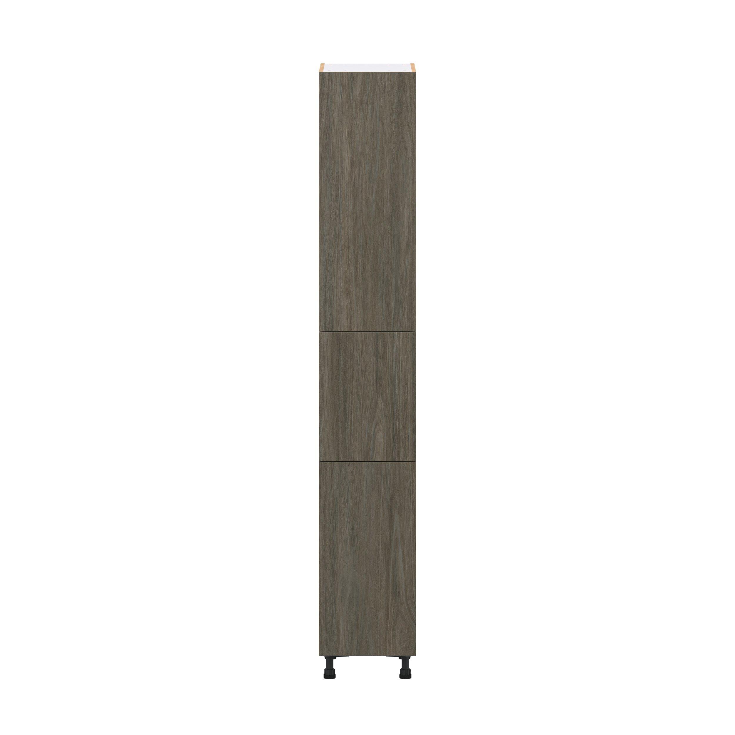 Glenwood 15 in. Burnt Walnut Pantry Cabinet with Inner Pull-Out Drawer