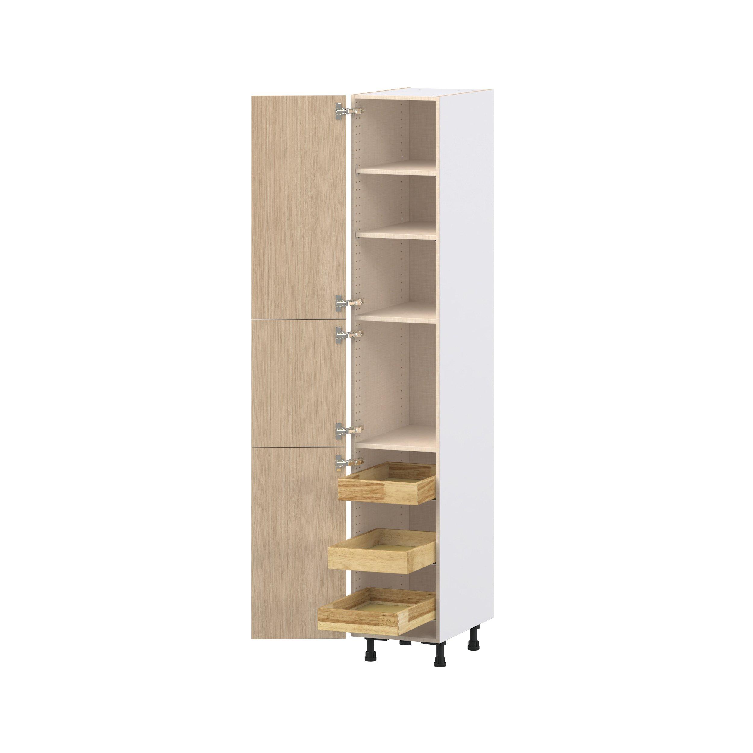 Glenwood 15 in. Mojavi Oak Pantry Cabinet with Inner Pull-Out Drawer