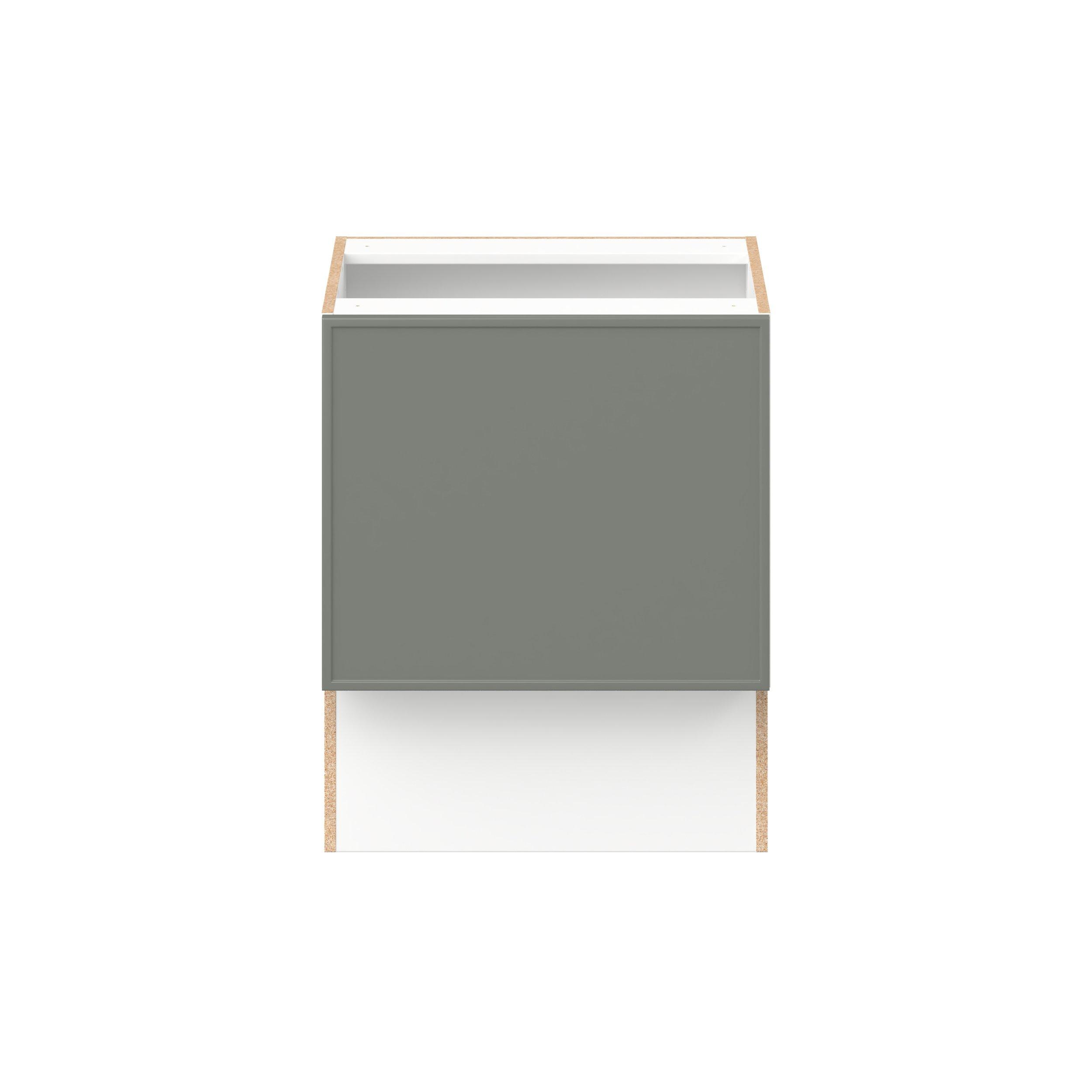 Linden 24 in. Painted Moss Green Vanity Base Cabinet